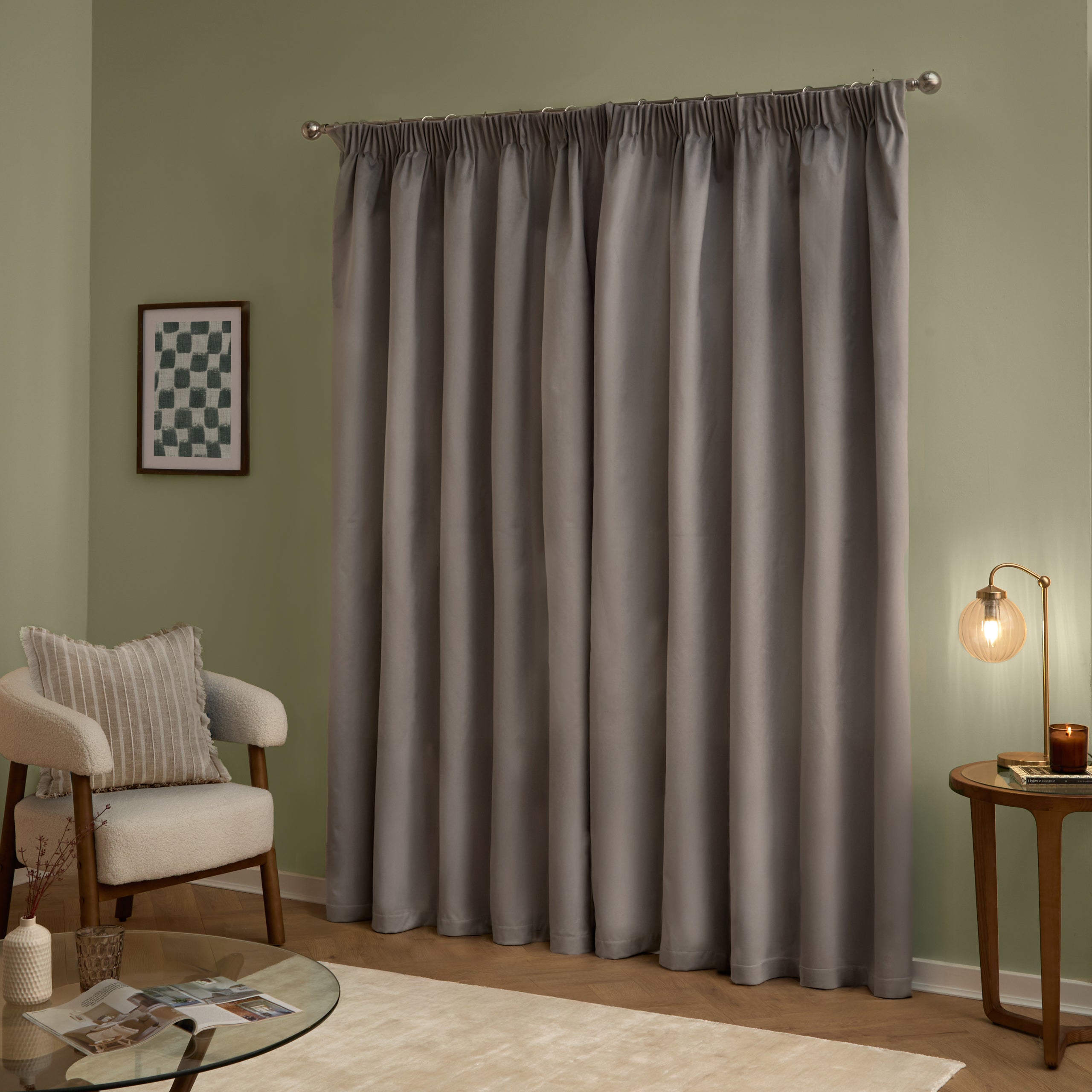 The Ultimate Velvet Blackout Pencil Pleat Curtains
