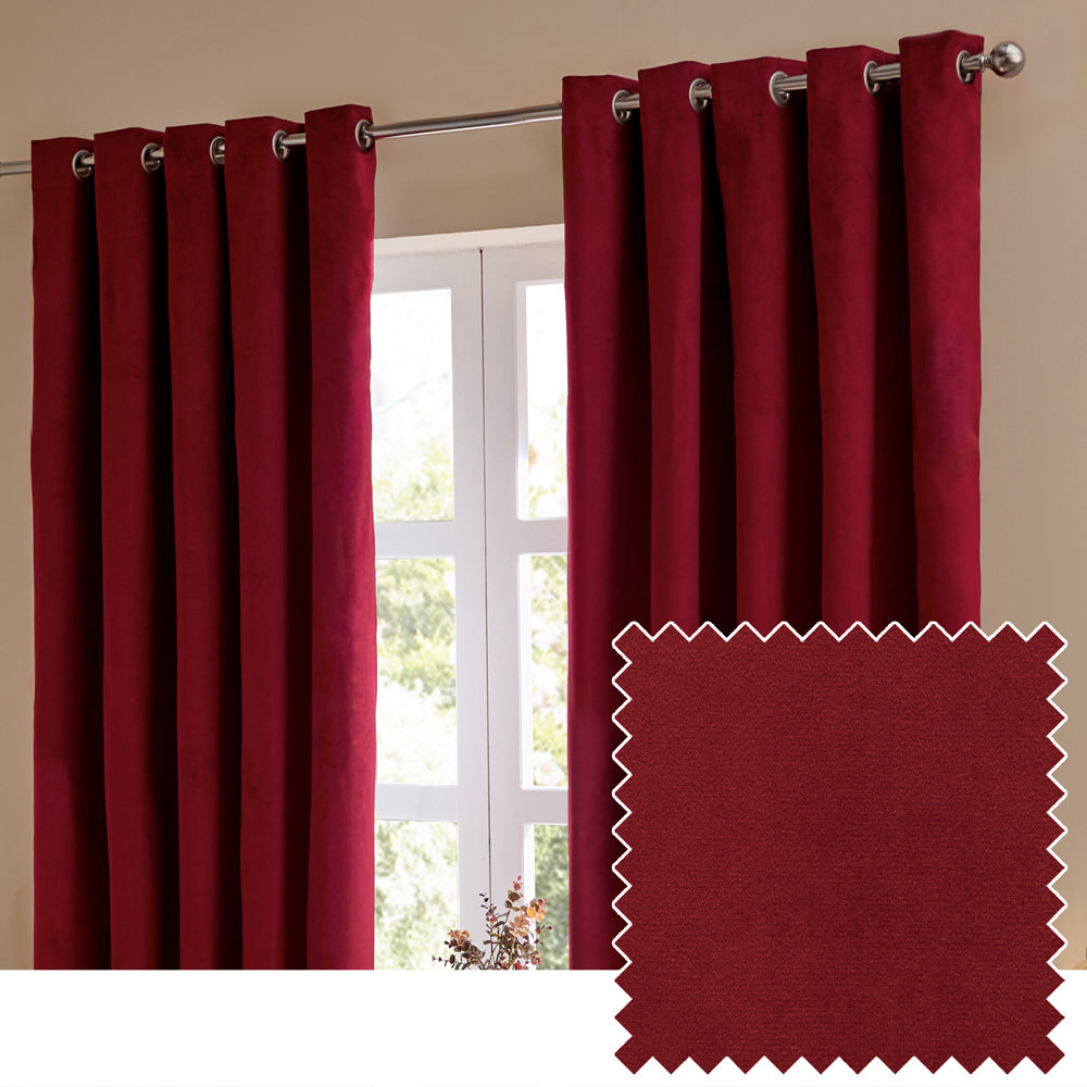 The Ultimate Velvet Blackout Eyelet Curtains
