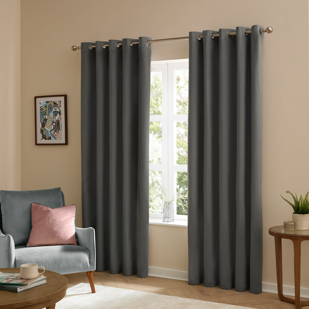 The Ultimate Velvet Blackout Eyelet Curtains