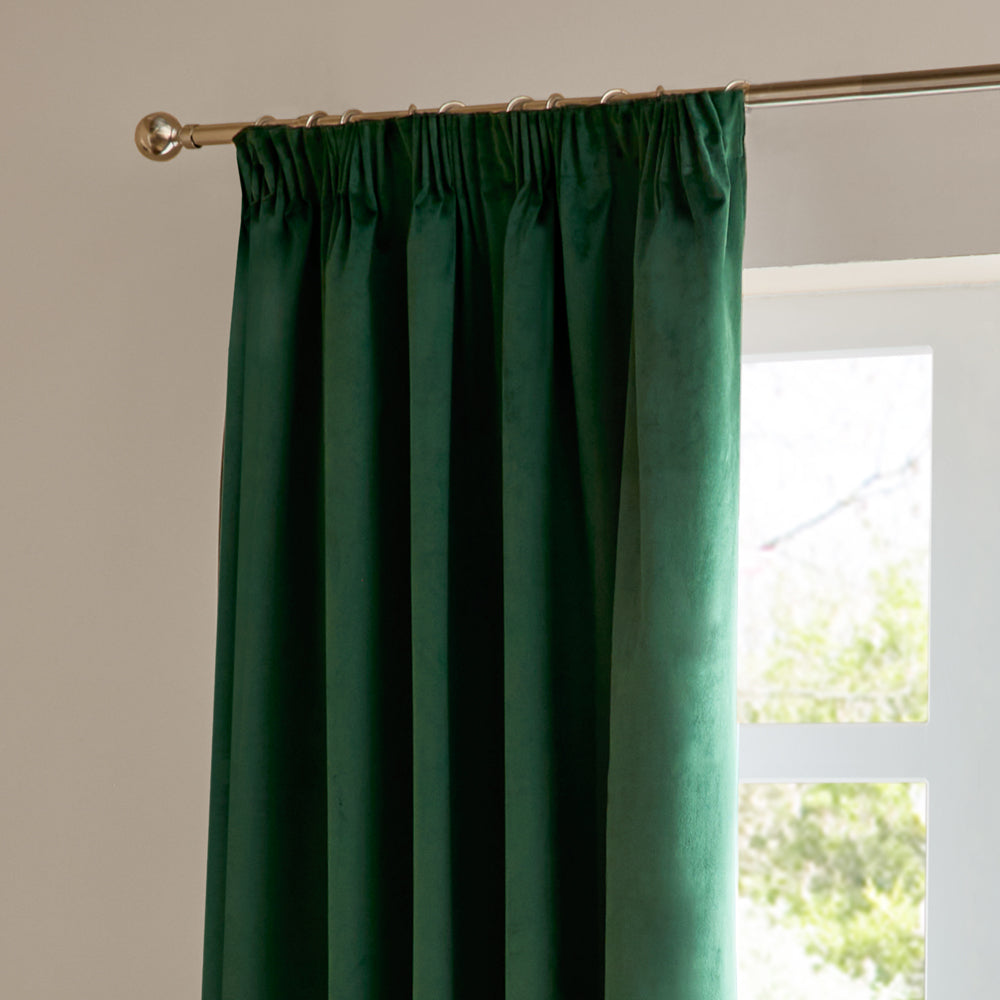 The Ultimate Velvet Room Darkening Pencil Pleat Curtains