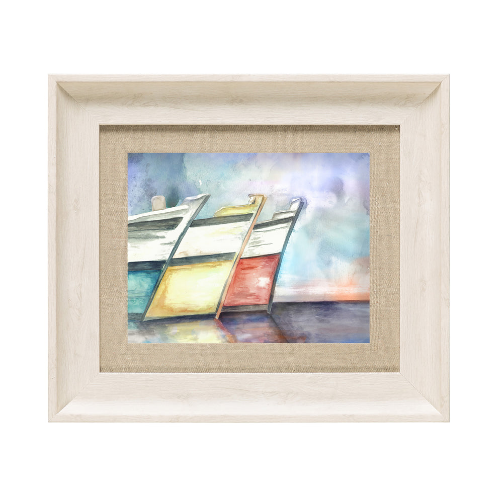 Docked Framed Print