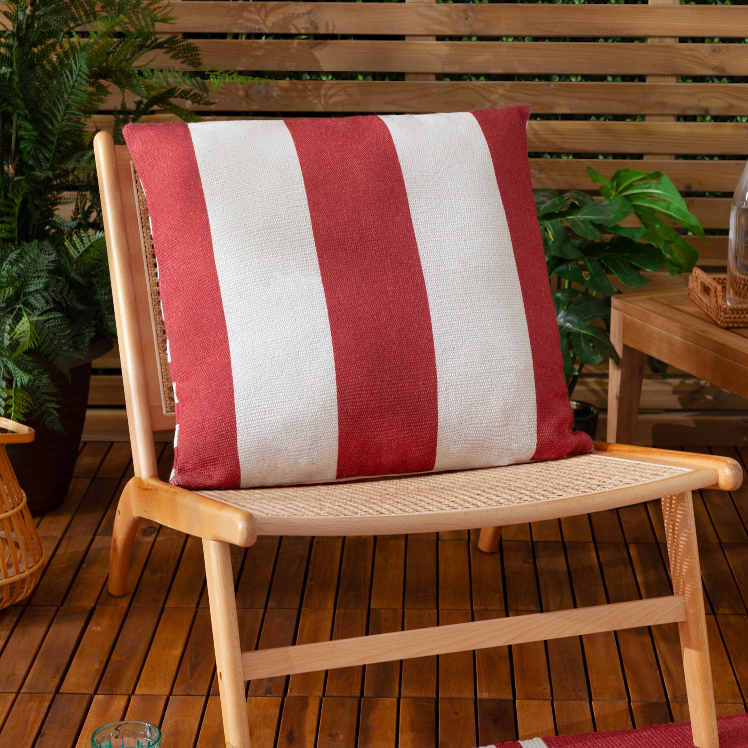 Deck Stripe Woven Outdoor Cushion