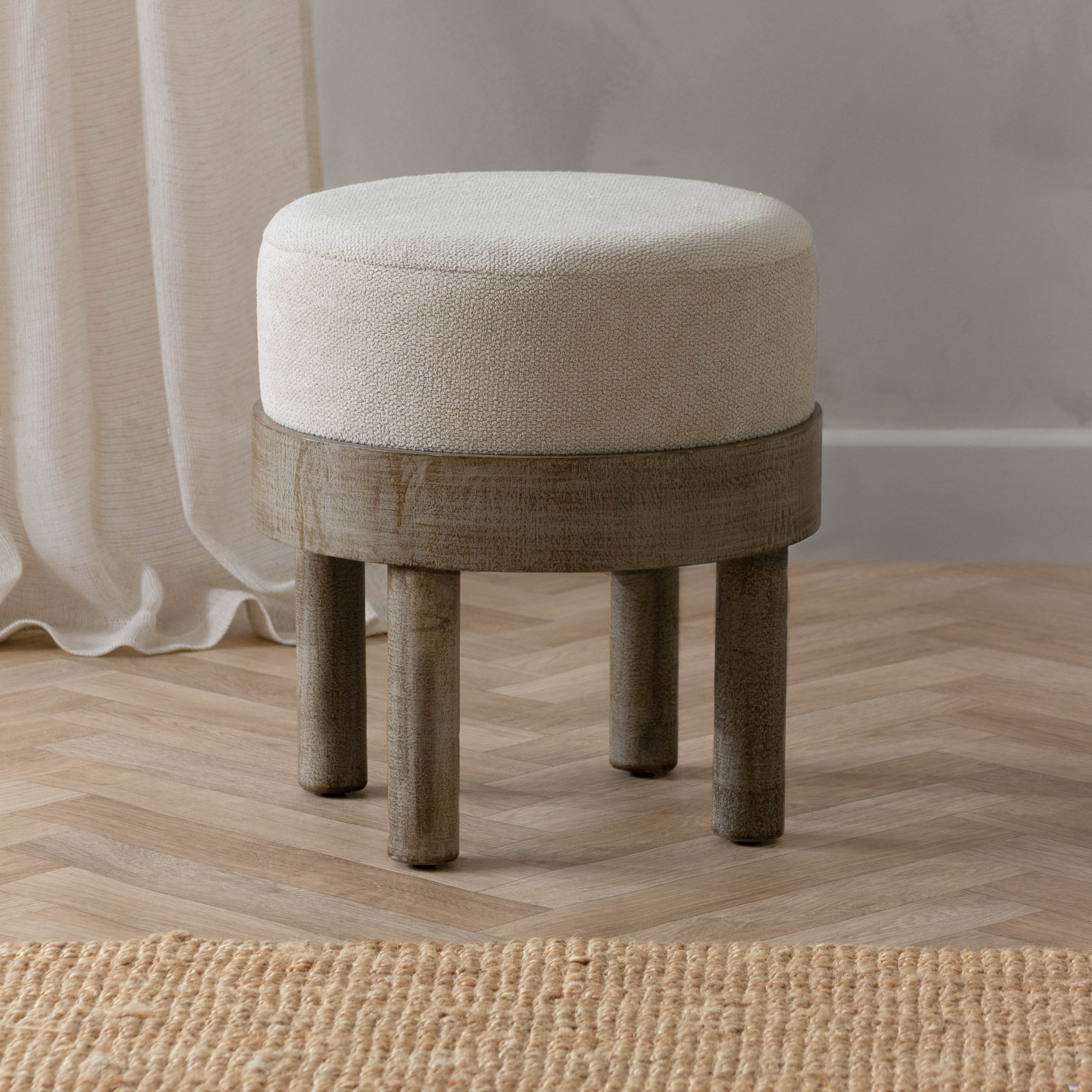 Ebbett Wooden Footstool