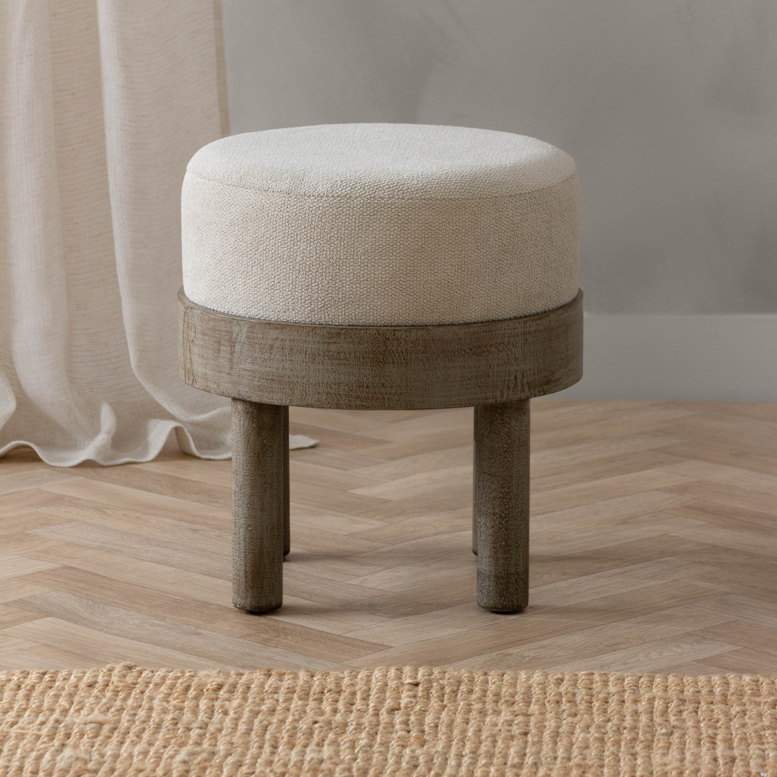 Ebbett Wooden Footstool