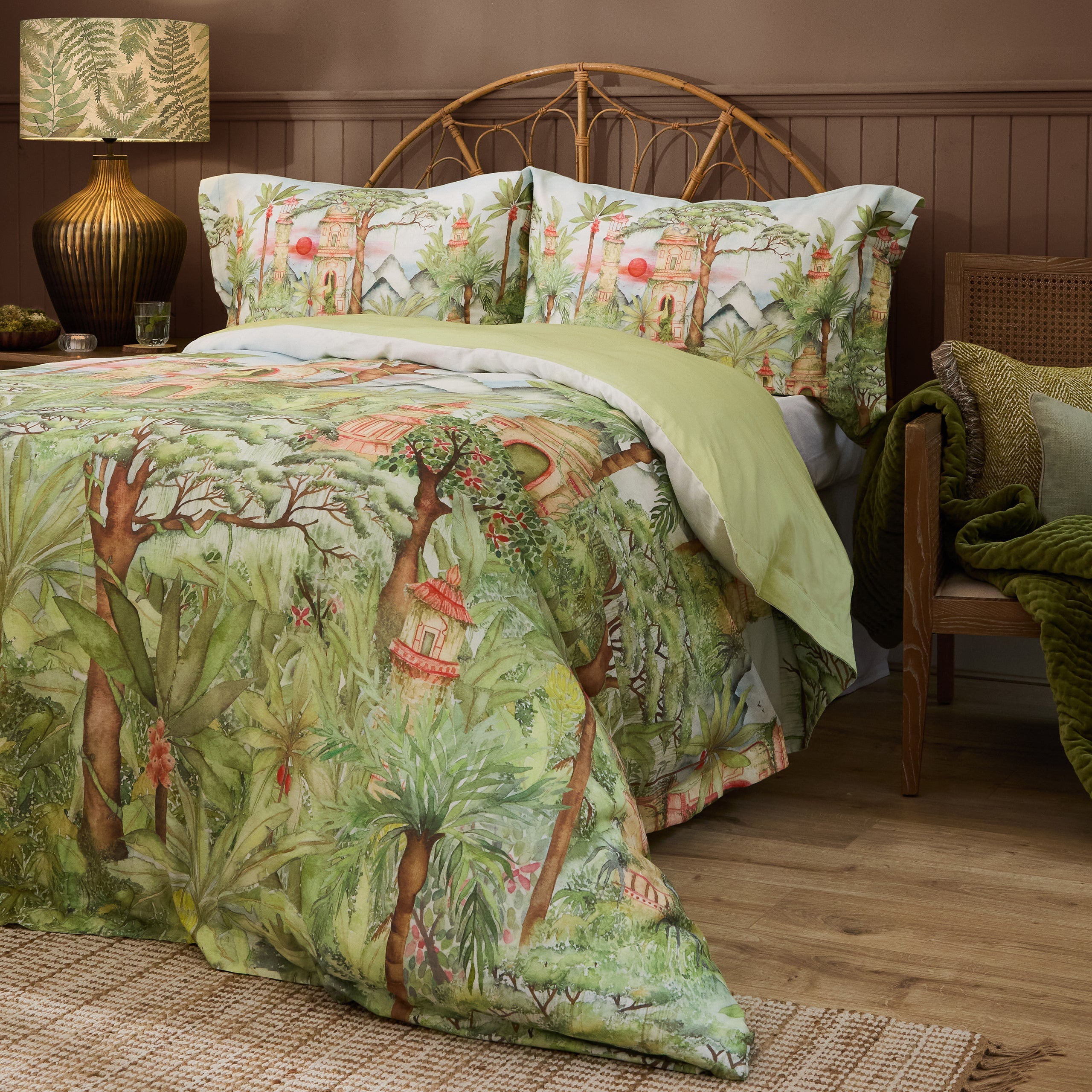 Eden Ruins Printed Duvet Cover Set