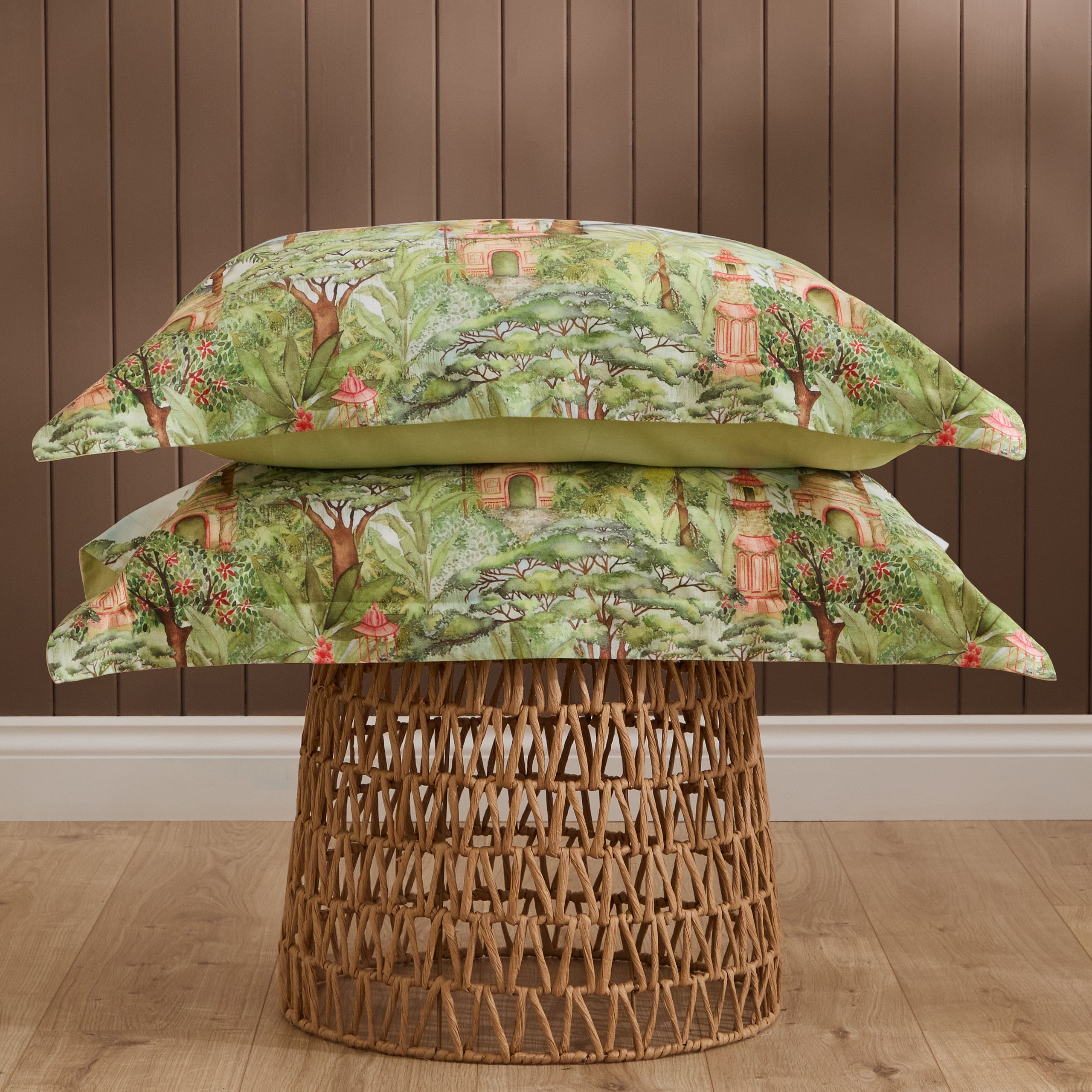 Eden Ruins Oxford Edge Pillowcase Pair