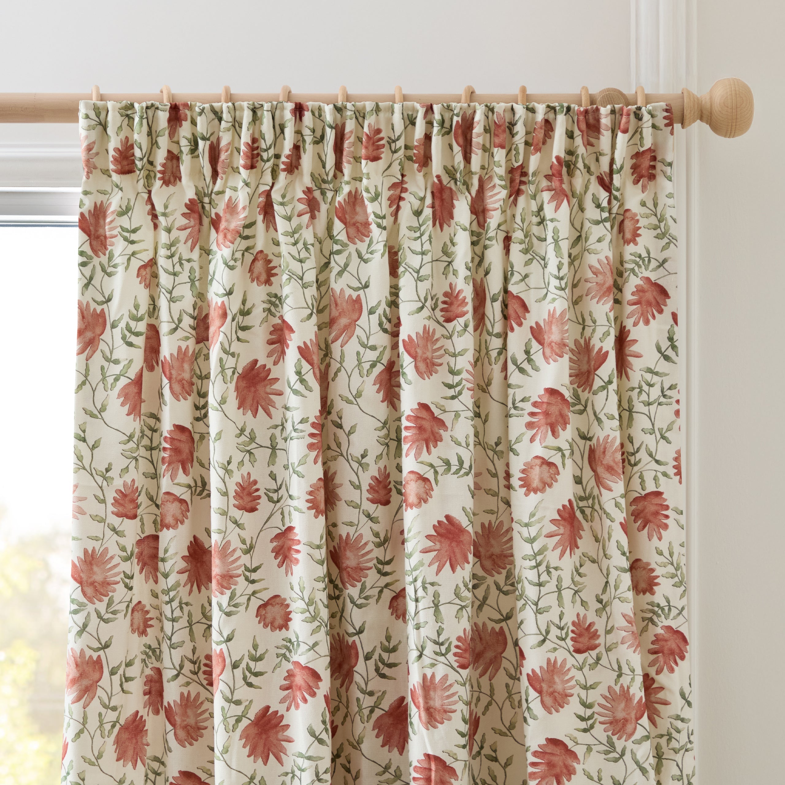 Elai Printed Pencil Pleat Curtains