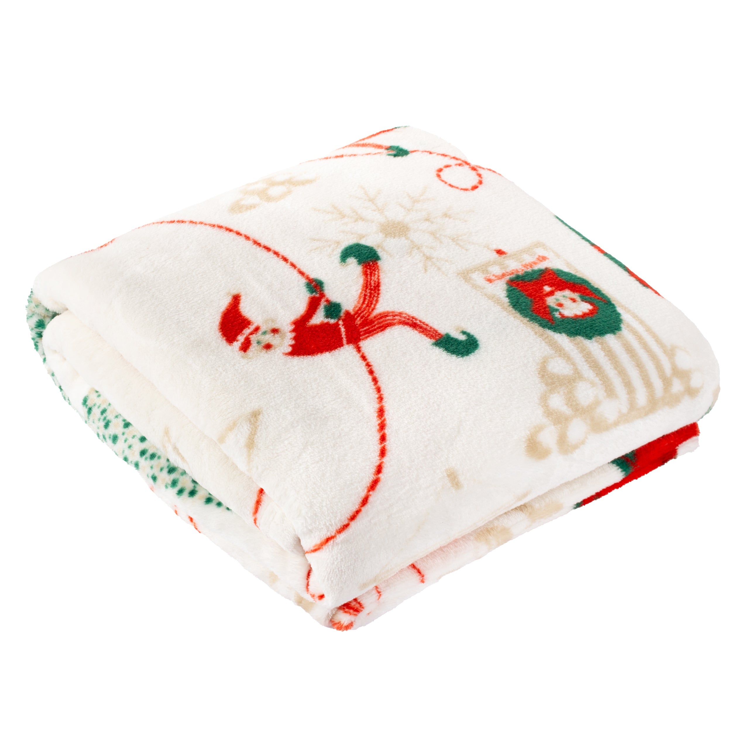 Elfie Printed Fleece Throw
