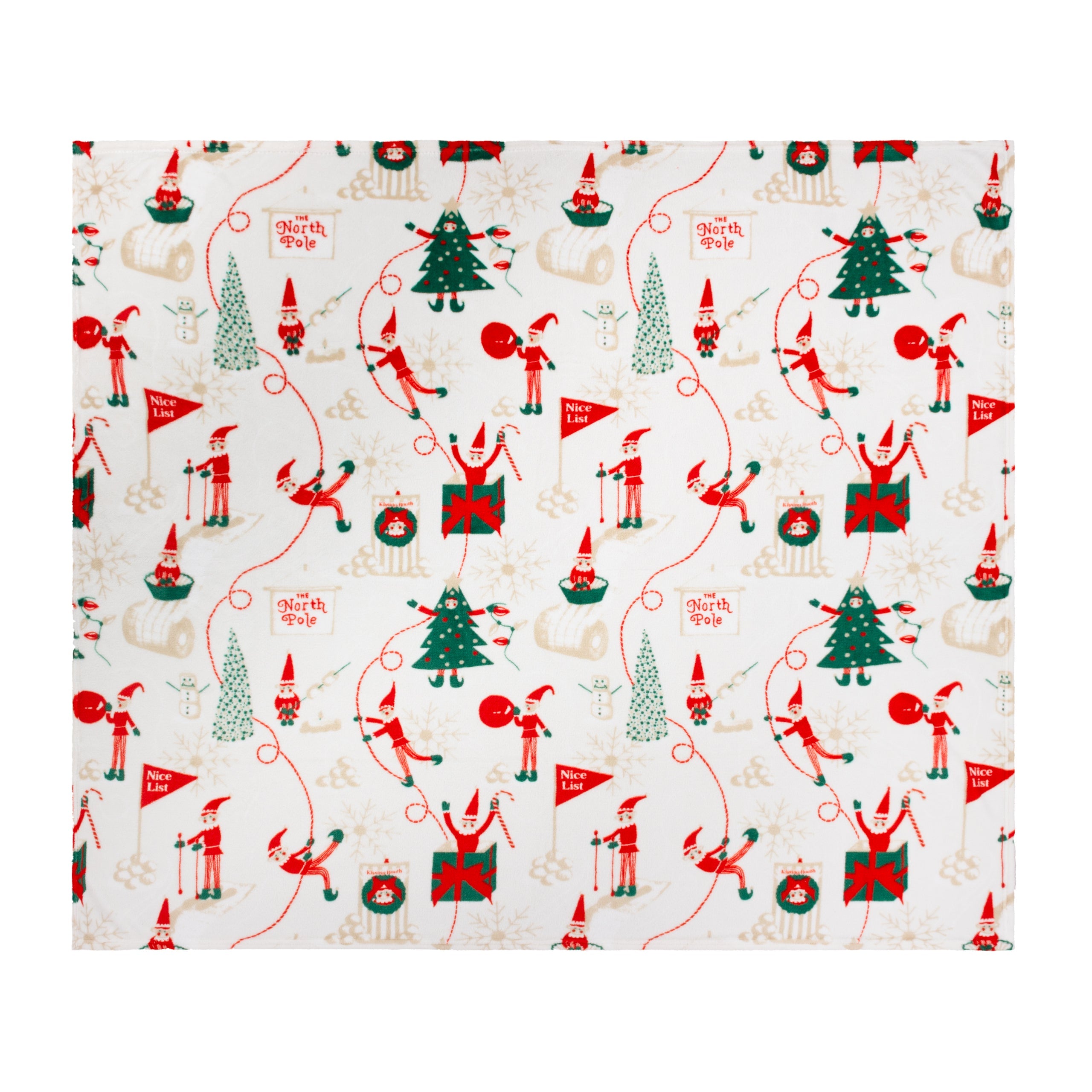 Elfie Printed Fleece Throw