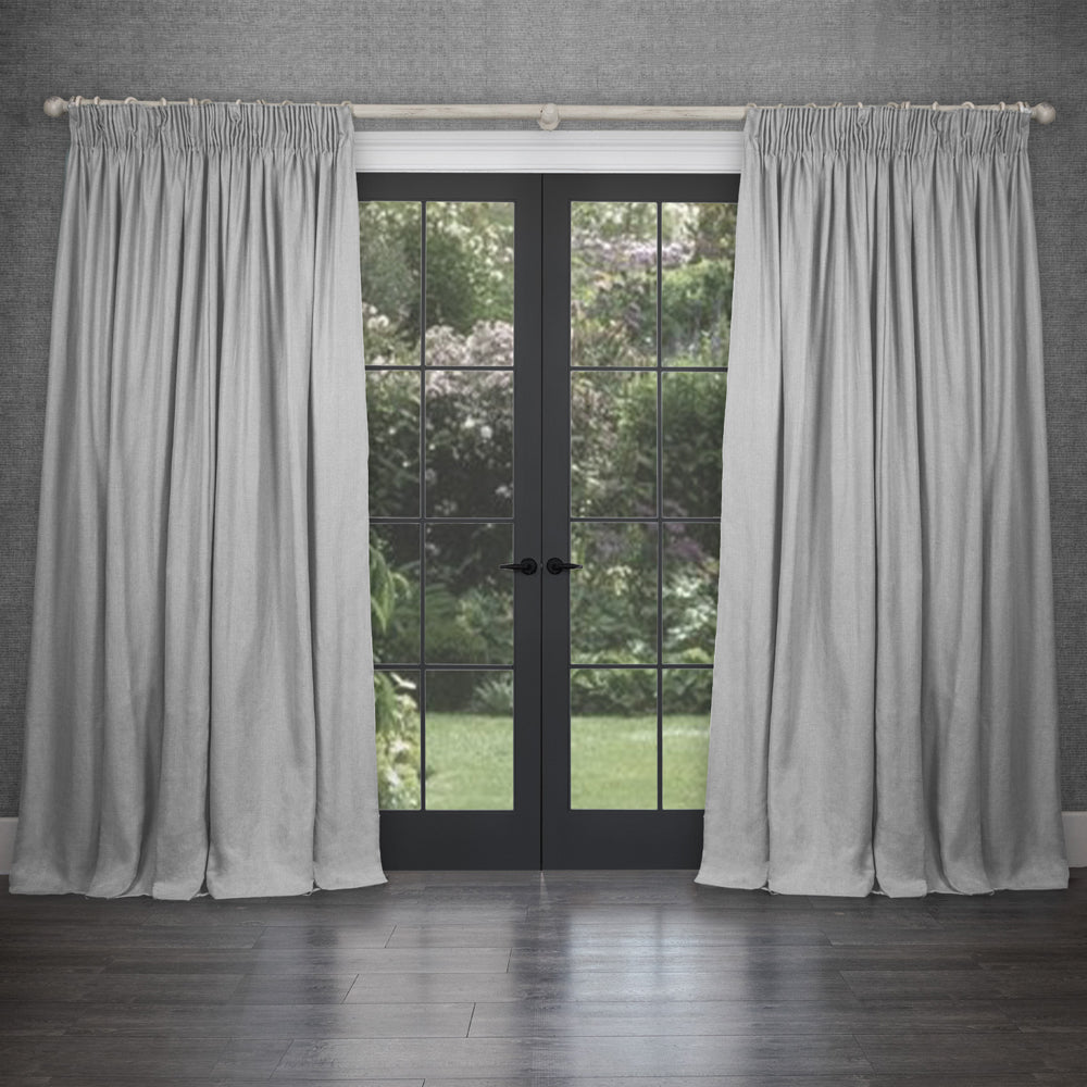 Emilio Woven Pencil Pleat Curtains