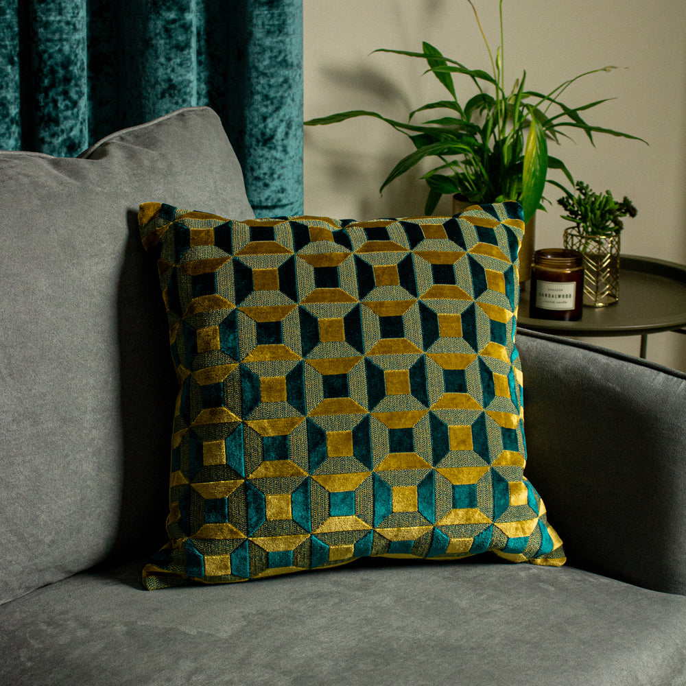 Empire Velvet Jacquard Cushion
