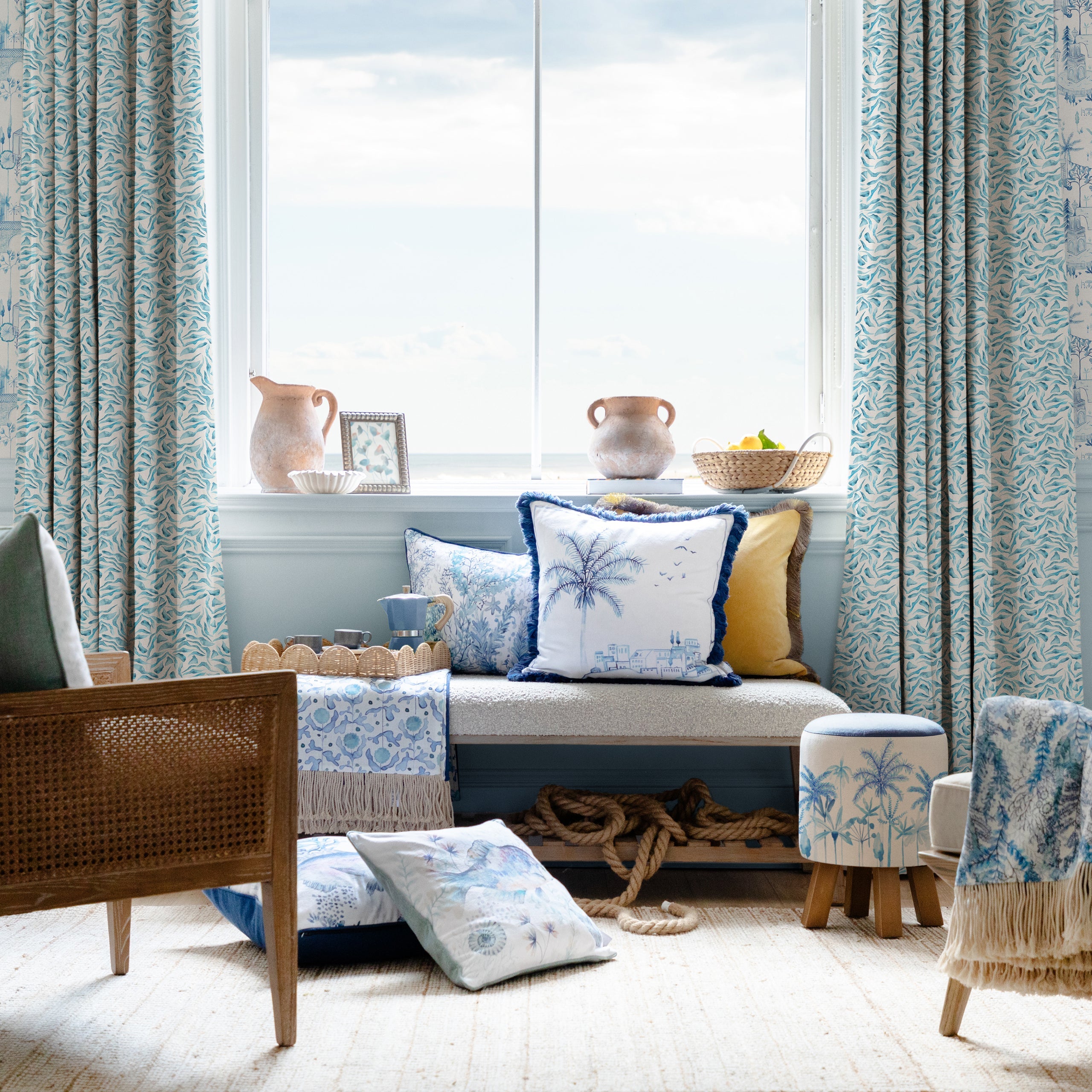 European Summer Fabric Pattern