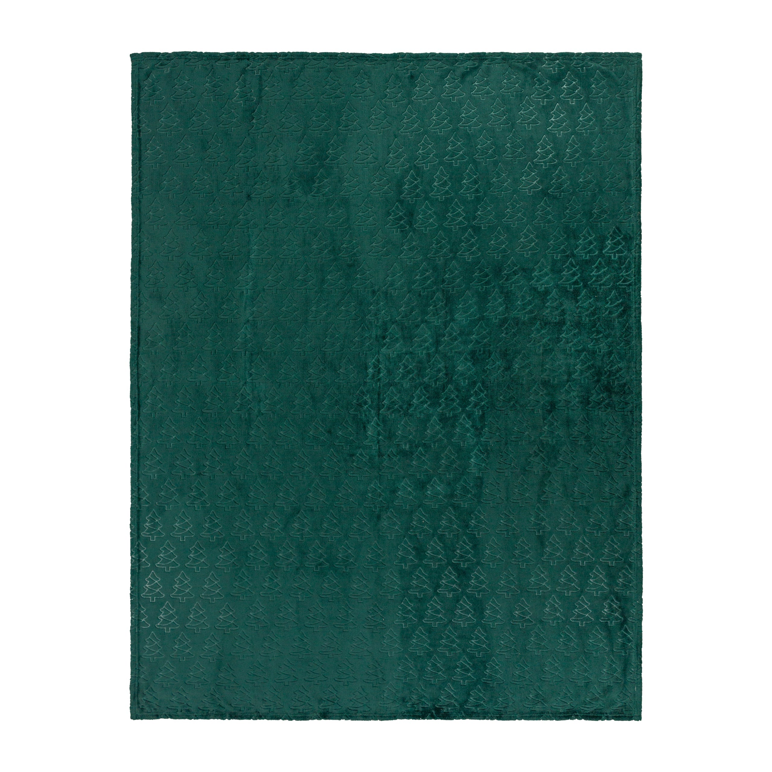 Festive Trees Fleece Throw