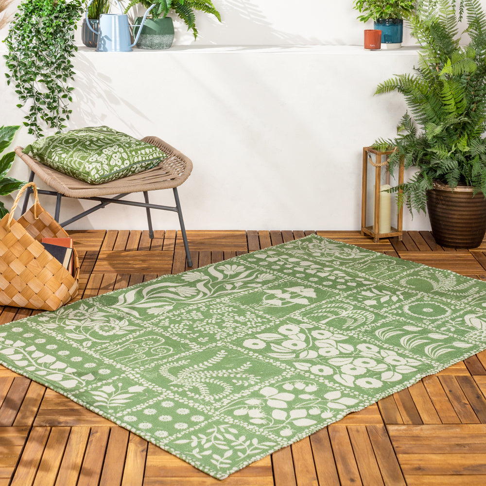 Forage Garden Outdoor Washable Rug