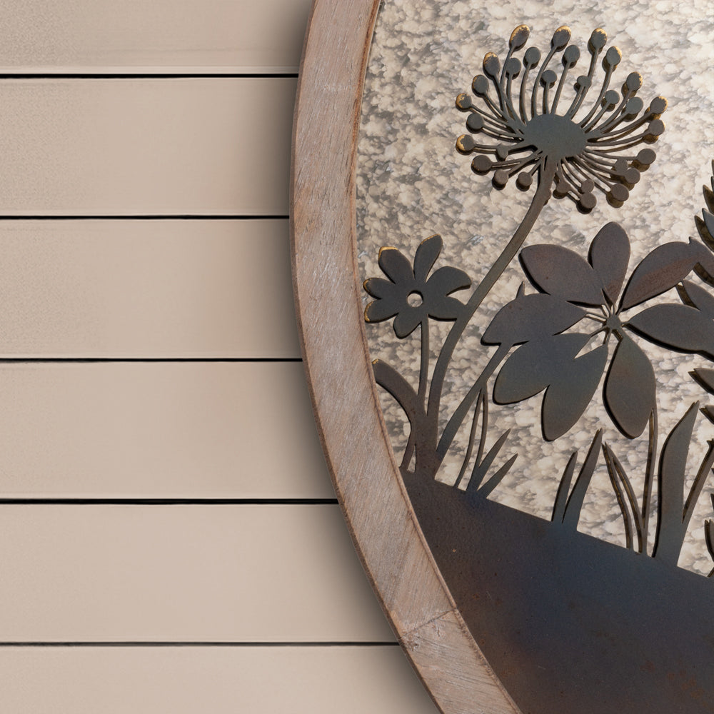 Fleur Et Faune Circle Antique Mirror