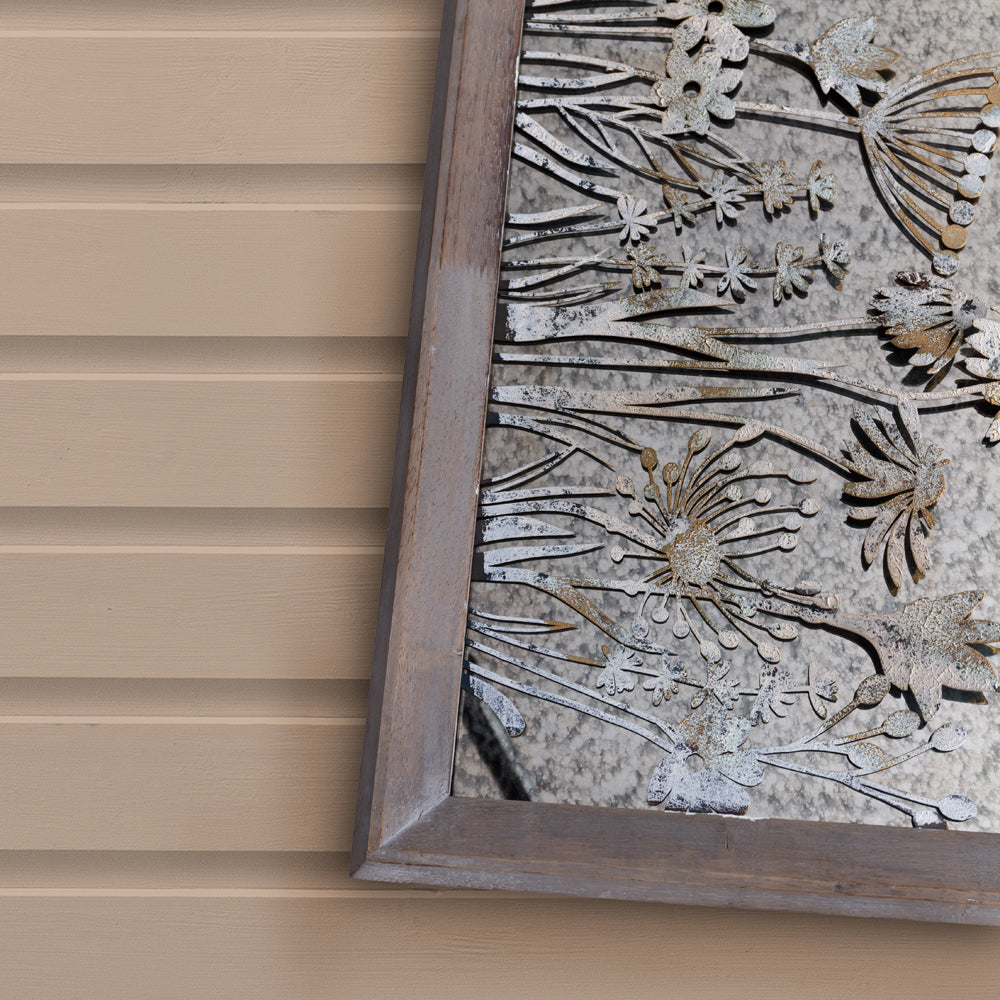 Fleur Et Faune Square Antique Mirror