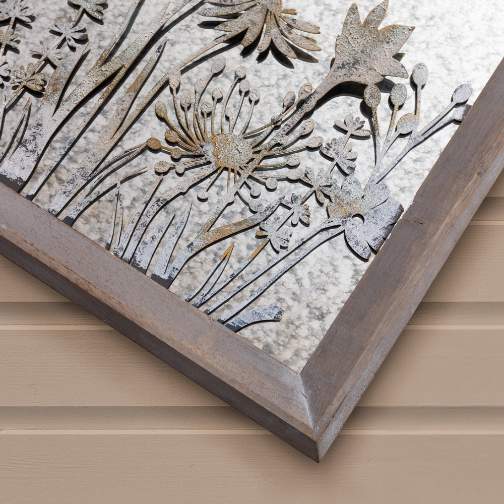 Fleur Et Faune Square Antique Mirror