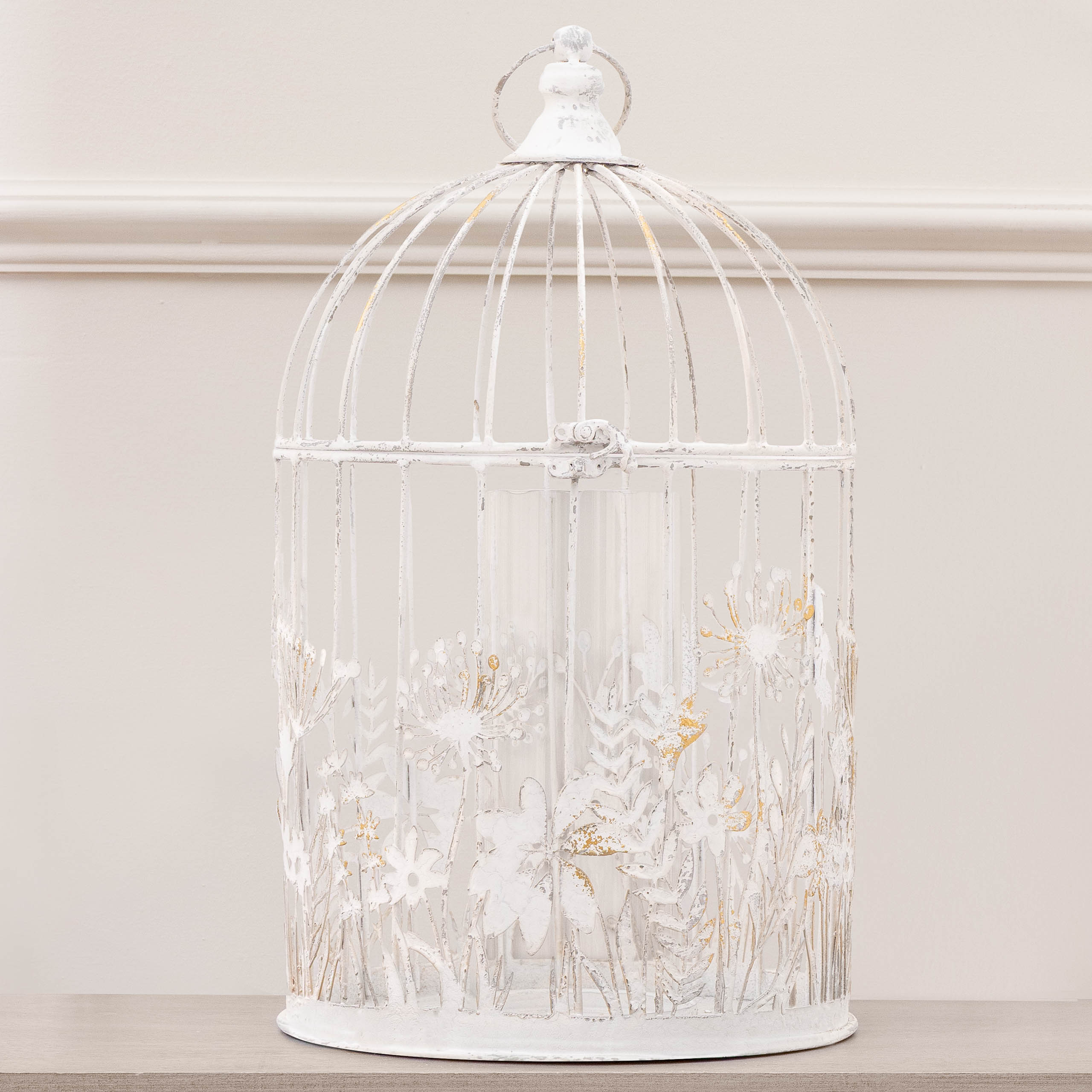 Fleur Et Faune Metal Floral Lantern