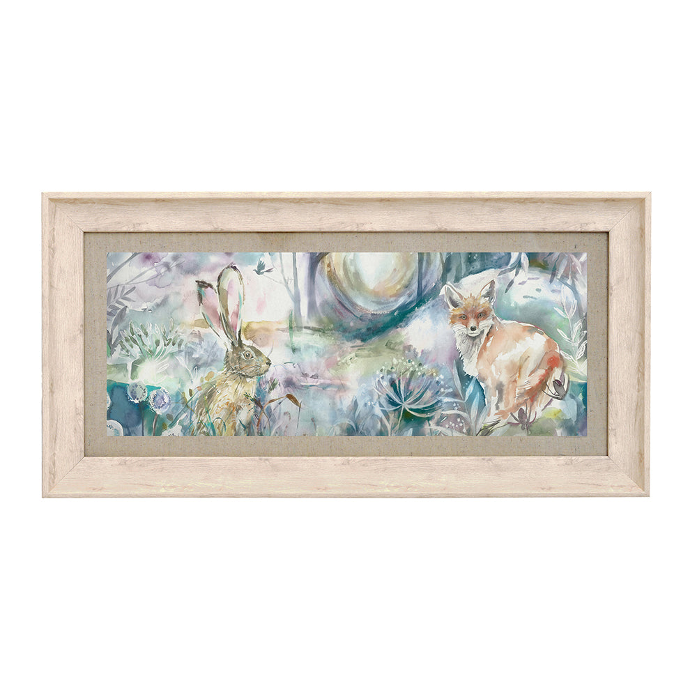 Fox and Hare Framed Print