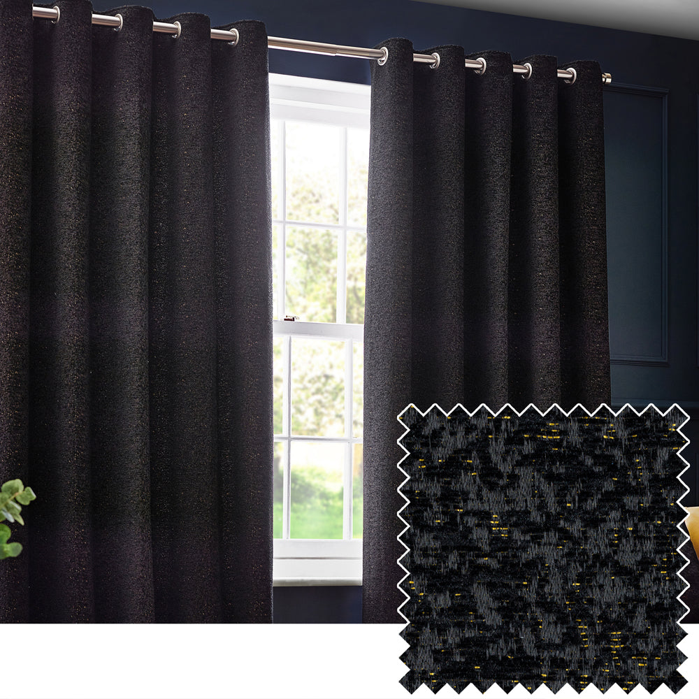Galaxy Room Darkening Eyelet Curtains