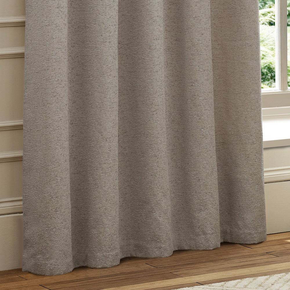 Galaxy Chenille Room Darkening Eyelet Curtains