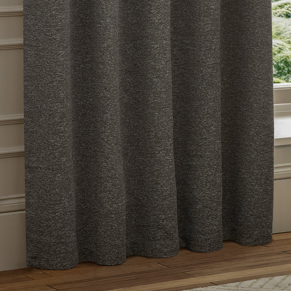 Galaxy Chenille Room Darkening Eyelet Curtains