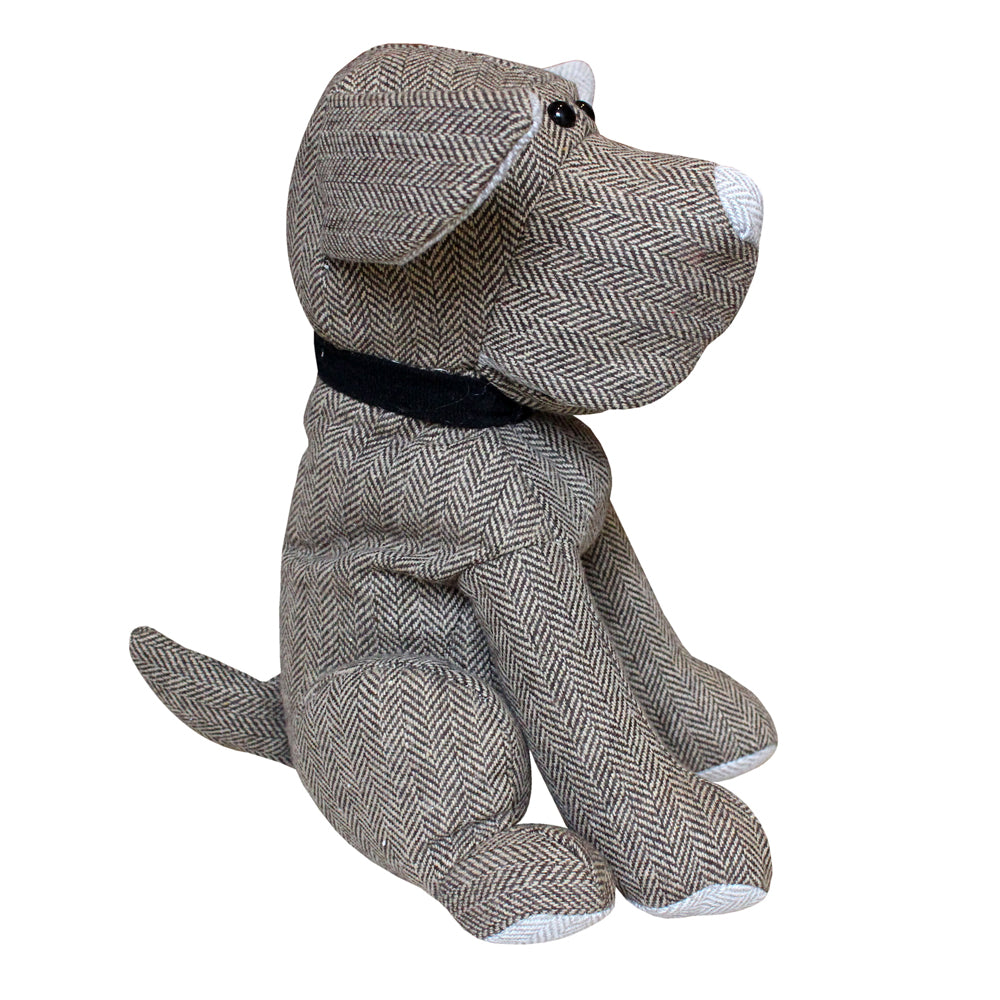 Herringbone Dog Novelty Door Stop