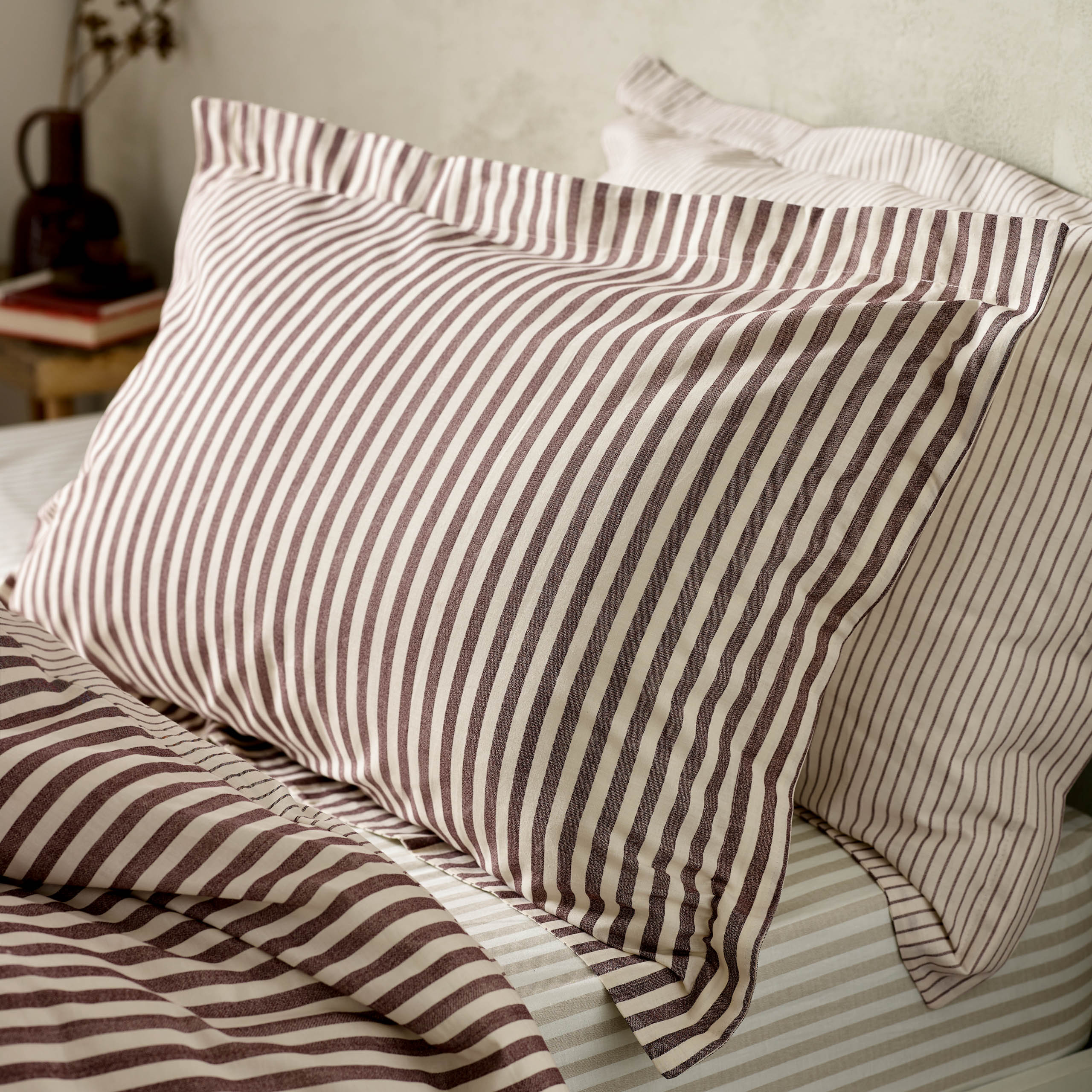 Hebden Mélange Stripe Pillowcase Pair