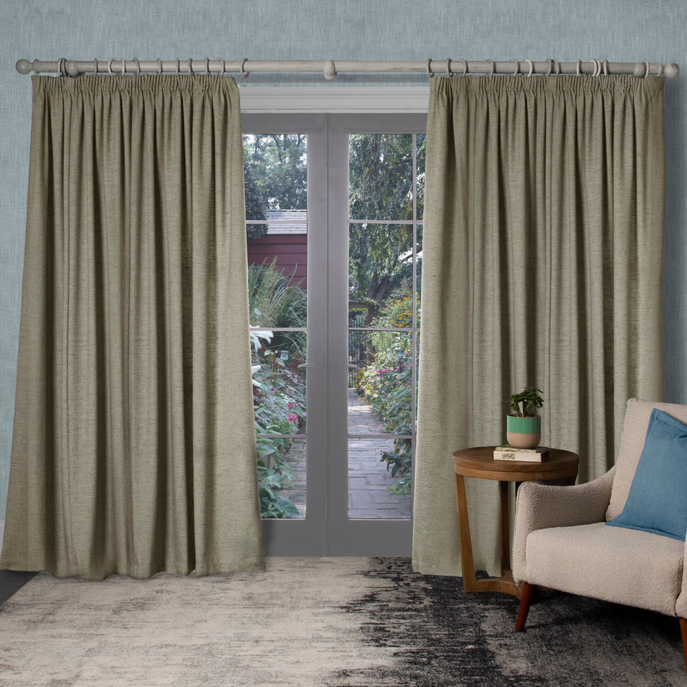 Helmsley Woven Pencil Pleat Curtains