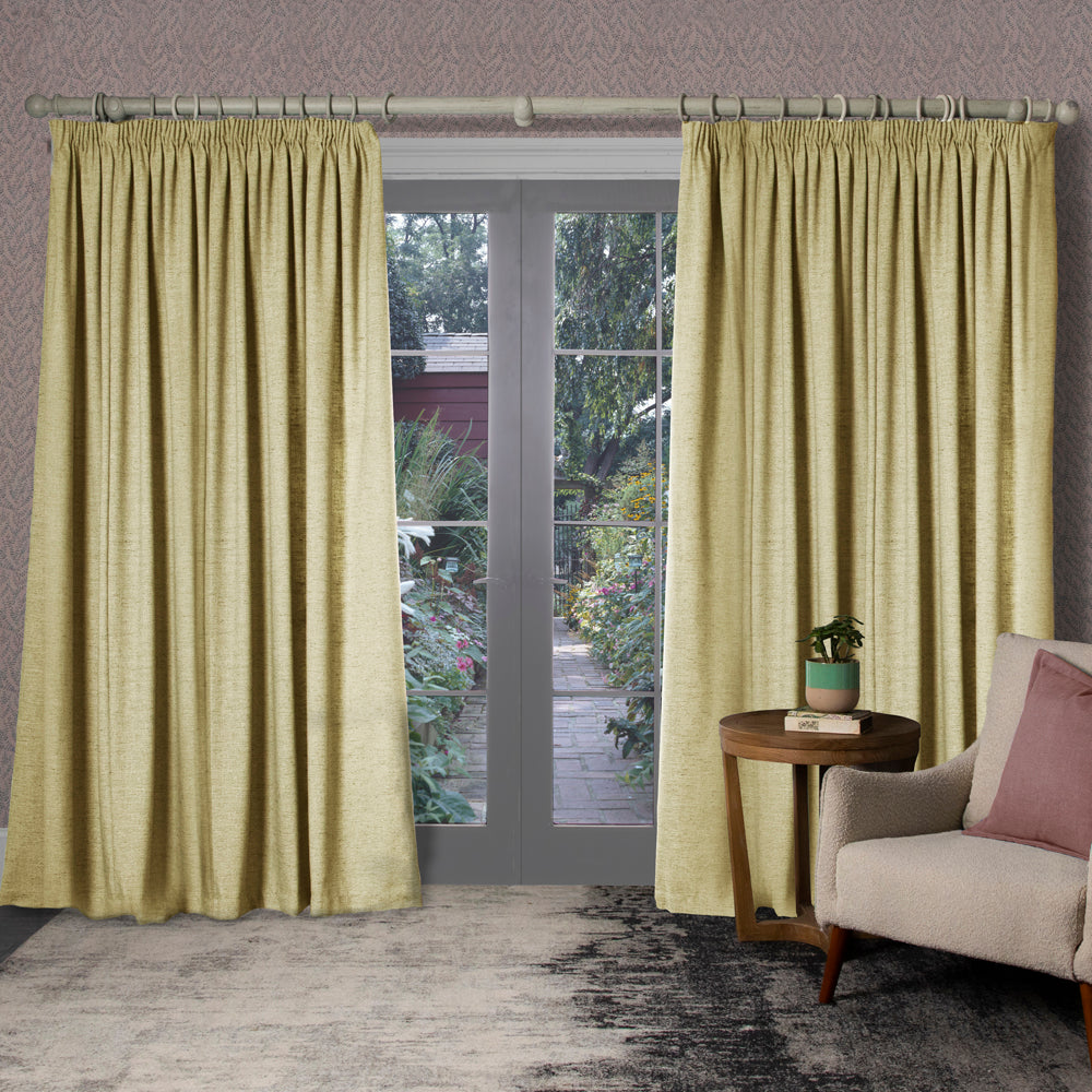 Helmsley Woven Pencil Pleat Curtains