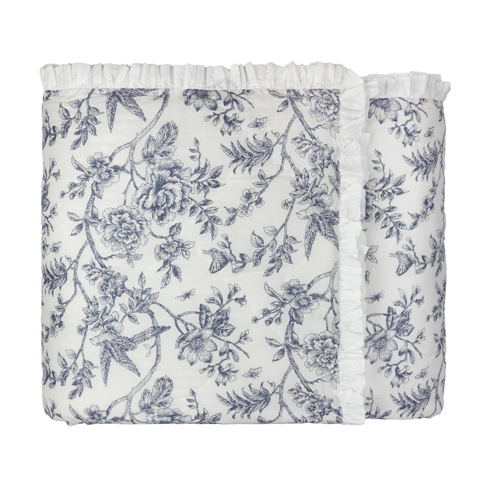 Hermione Ruffled Cotton Bedspread