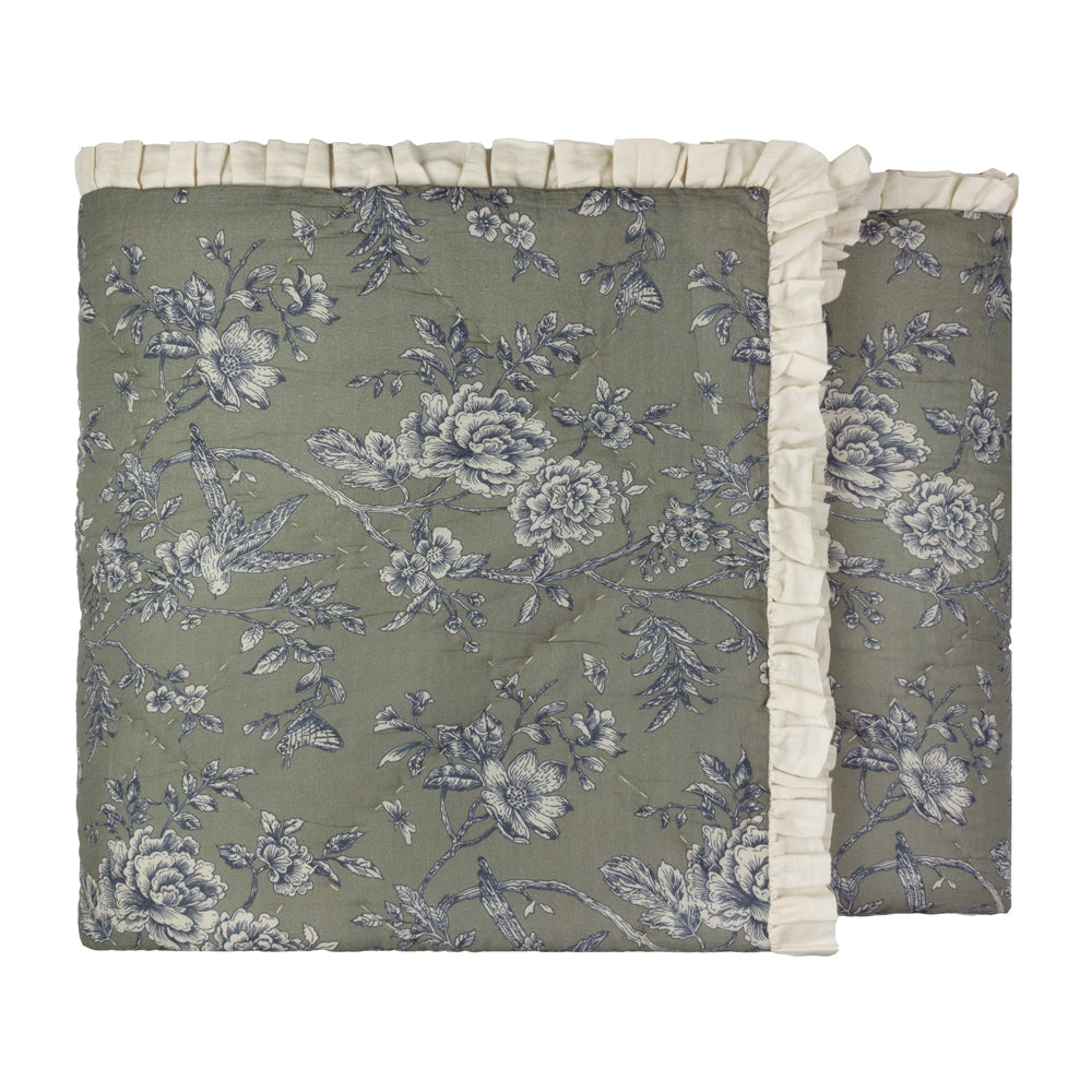 Hermione Ruffled Cotton Bedspread