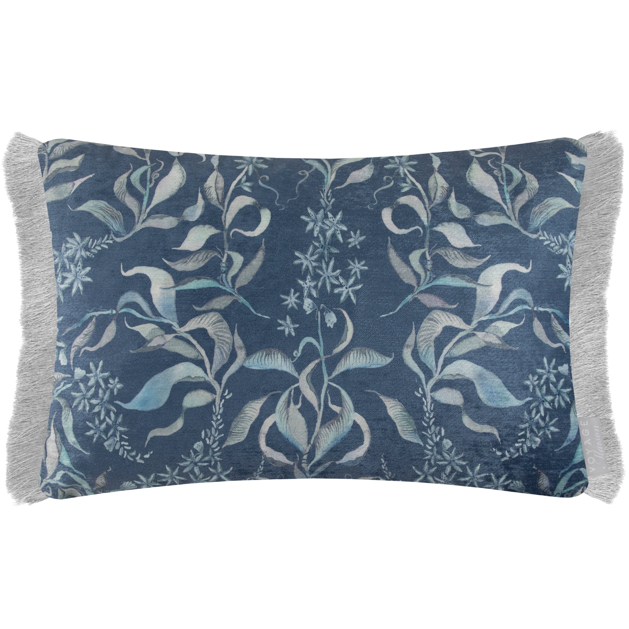 Hettie Printed Ruche Fringe Cushion