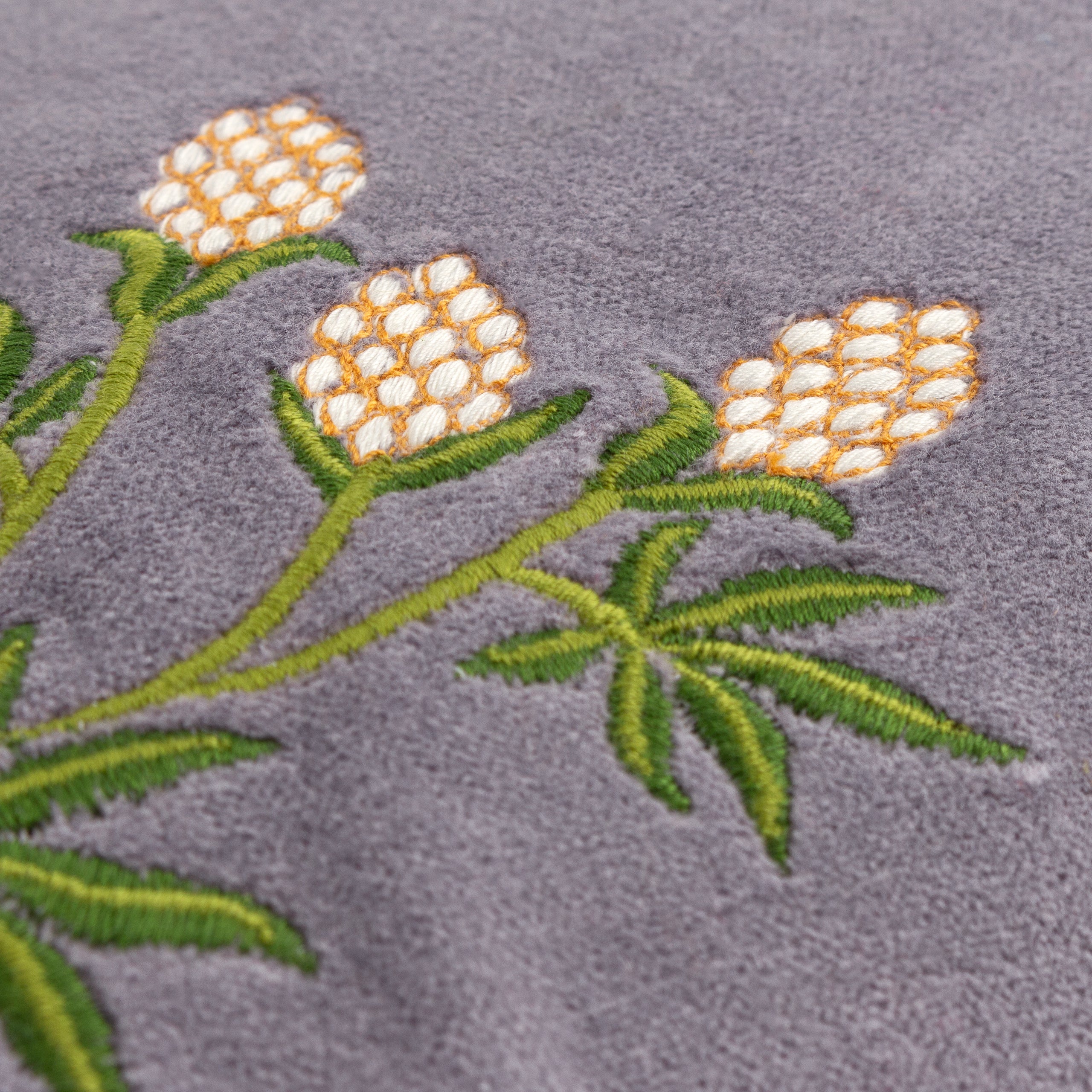 Hettie Embroidered Velvet Cushion