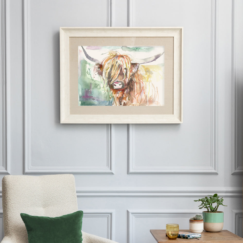 Highland Cow Bruce Framed Print