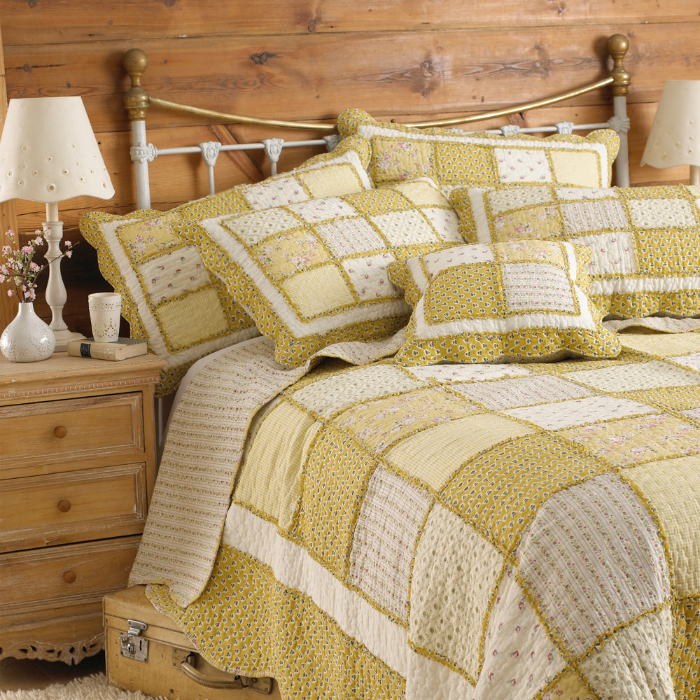 Honeybee Patchwork Bedspread
