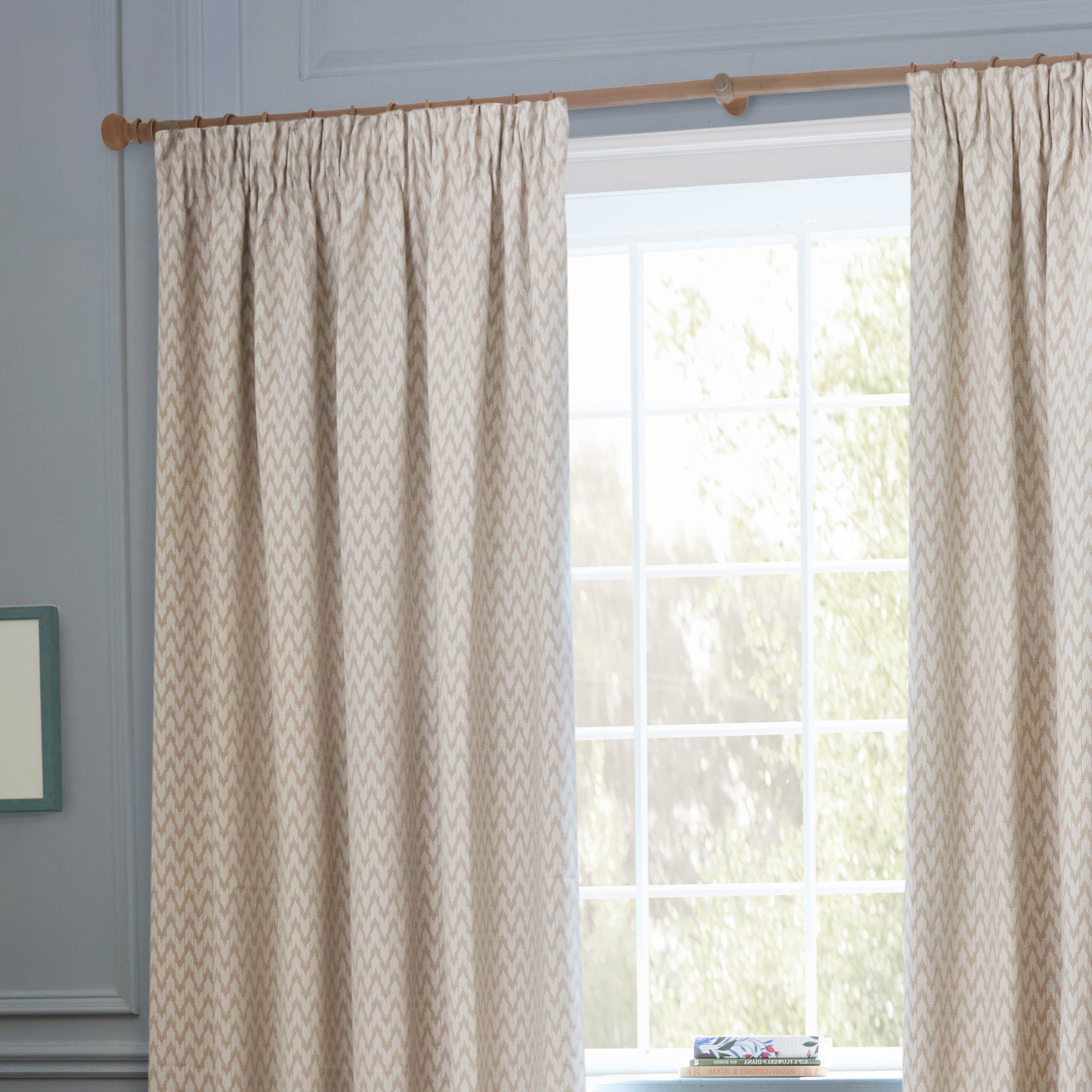 Hutton Jacquard Pencil Pleat Curtains