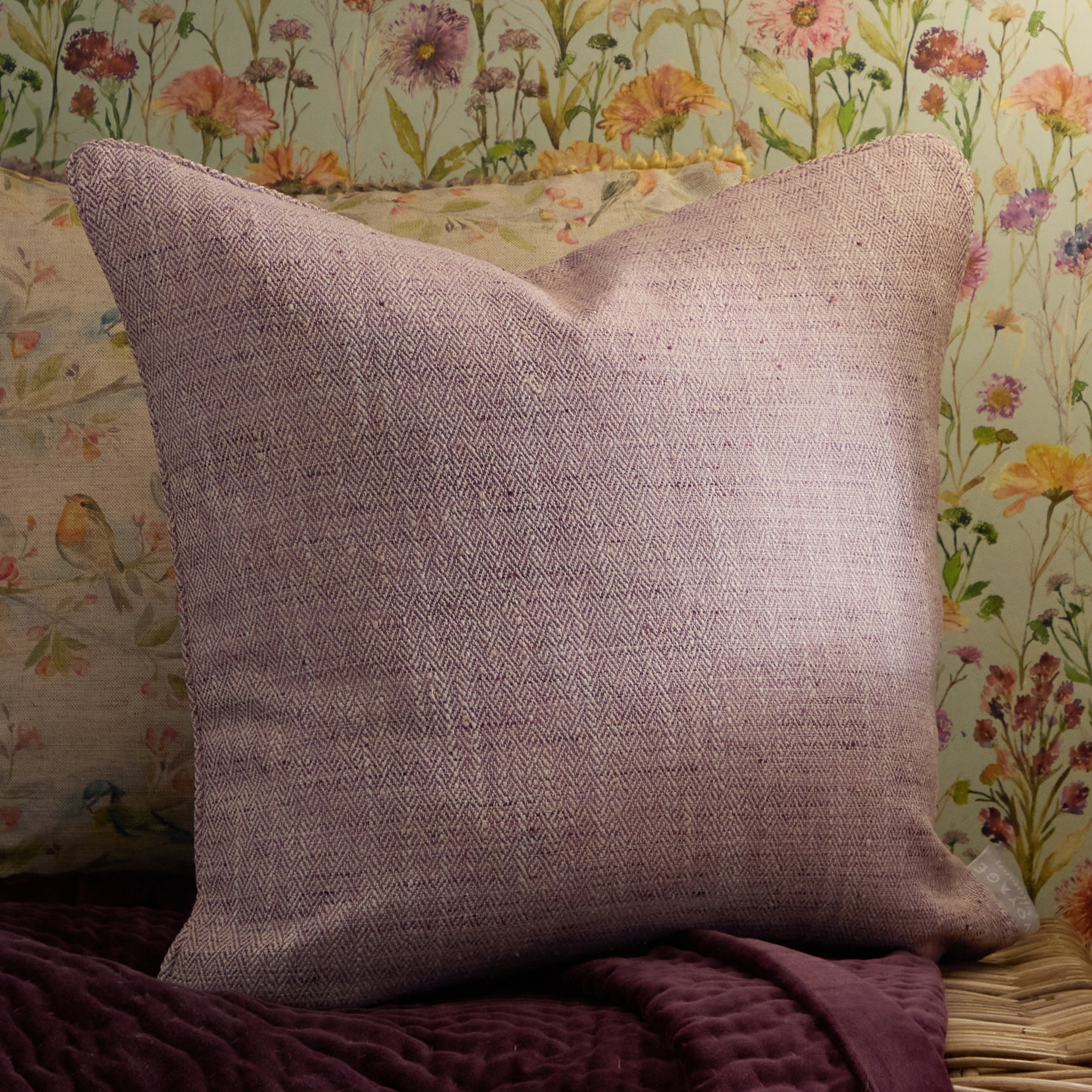 Jedburgh Textured Woven Square Cushion