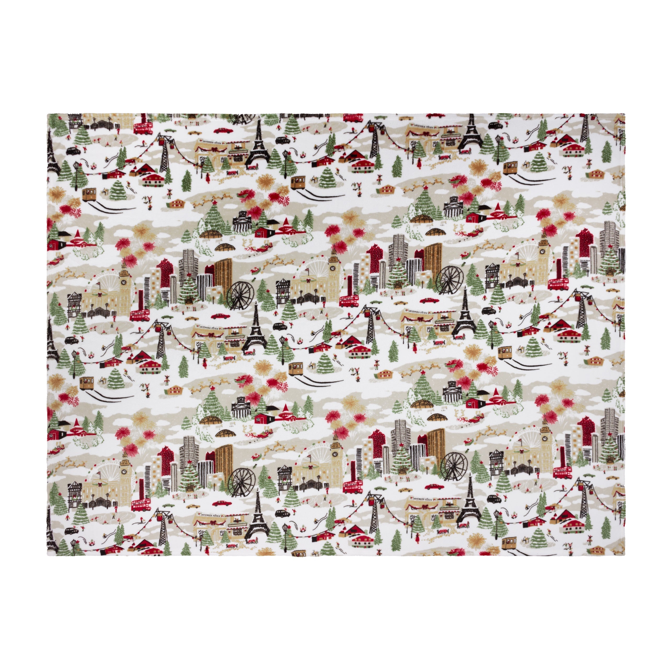 Joy To All Printed Fleece Throw