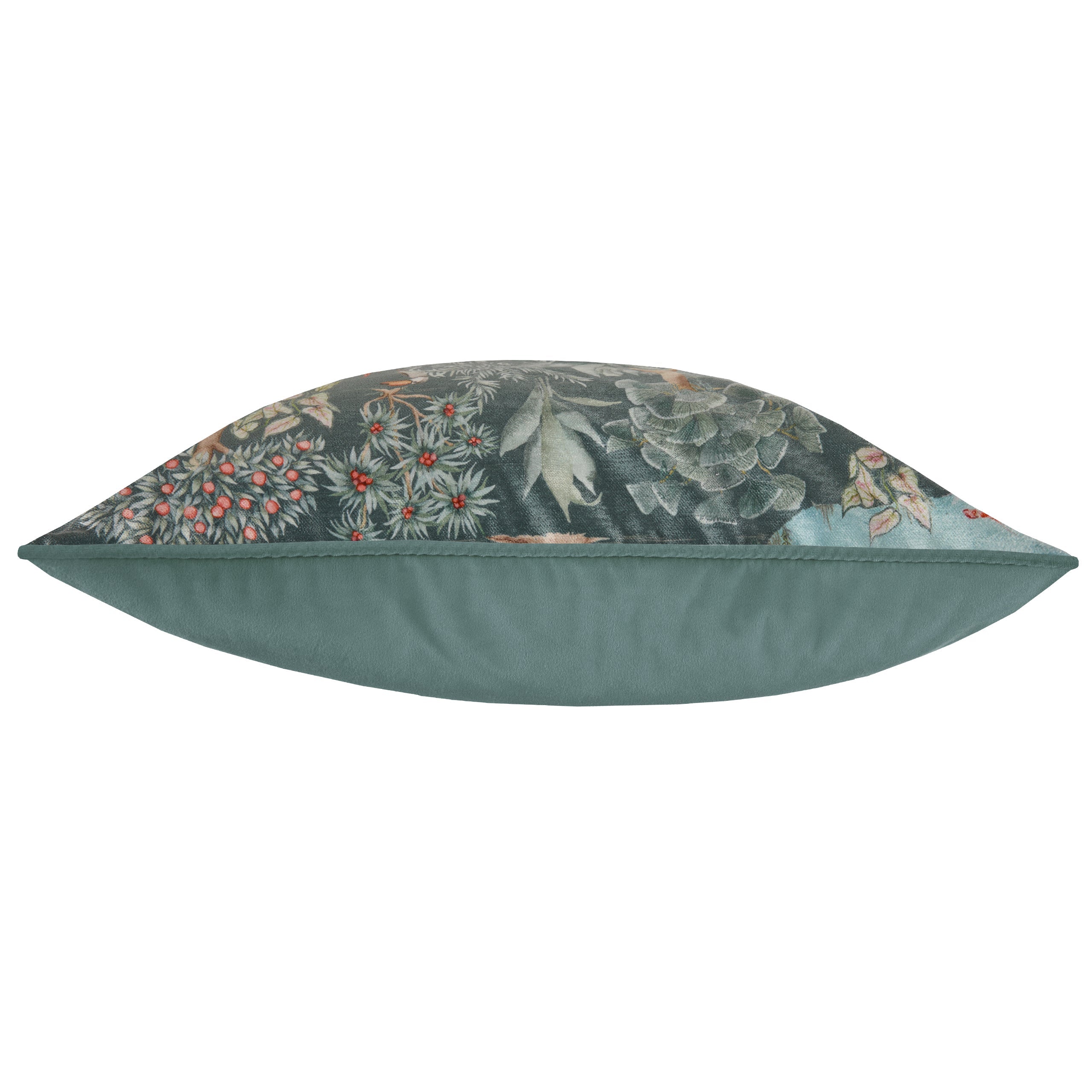 Jungle Serene Printed Velvet Cushion