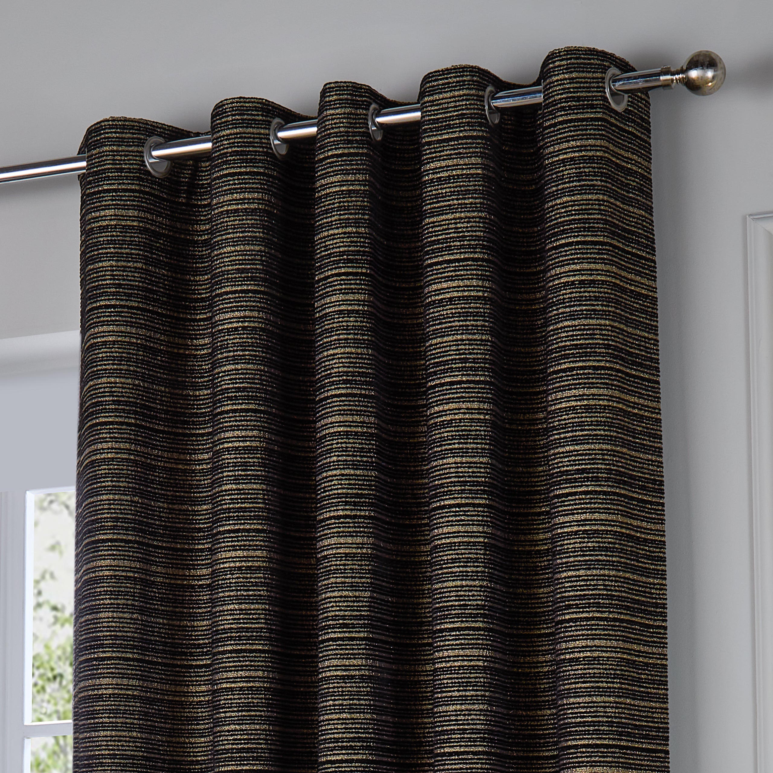 Jupiter Chenille Jacquard Eyelet Curtains