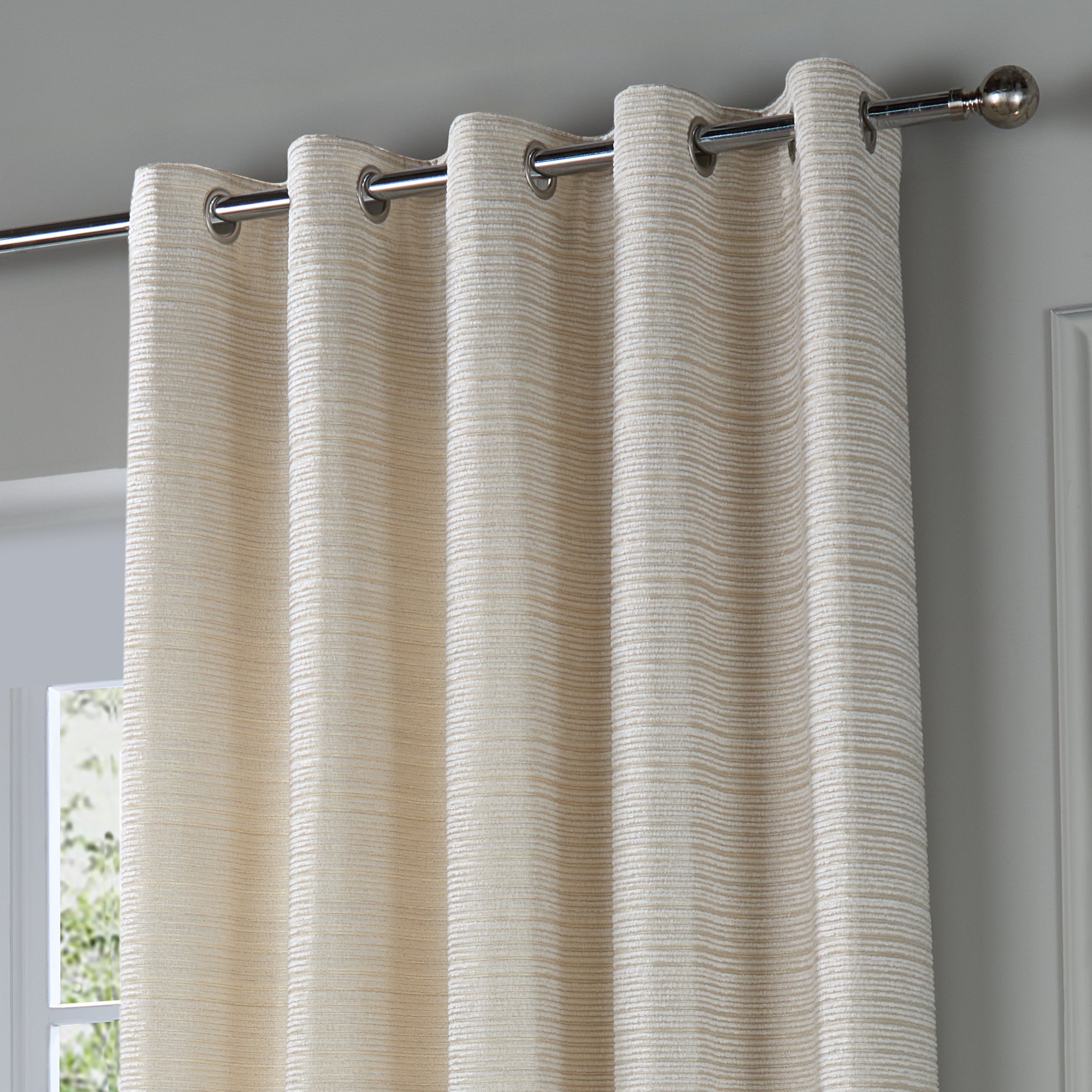 Jupiter Chenille Jacquard Eyelet Curtains