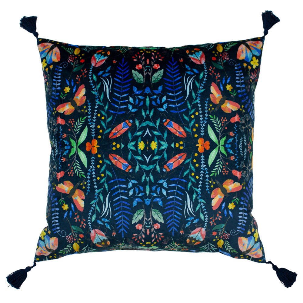 Kaleidoscopic Velvet Cushion