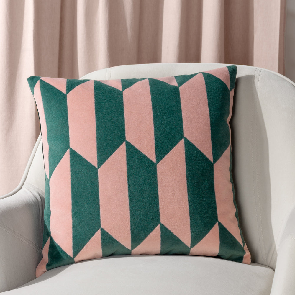 Kalho Geometric Velvet Cushion