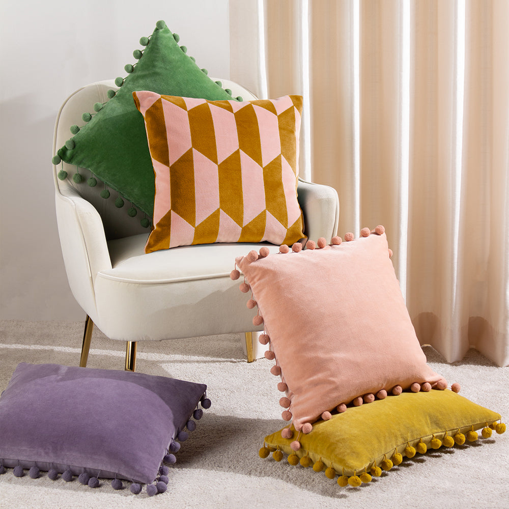 Kalho Geometric Velvet Cushion
