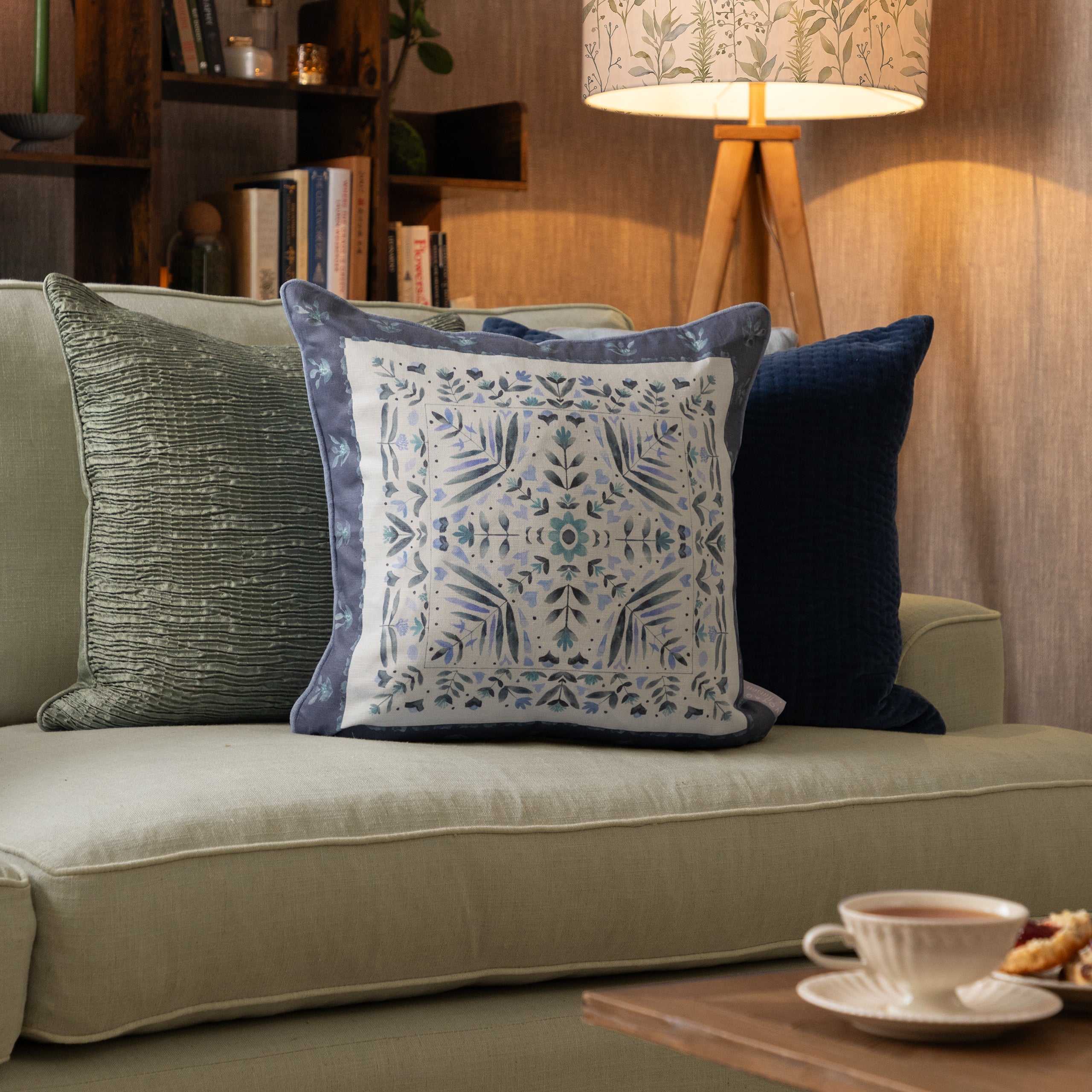 Kari Printed Piped Cushion