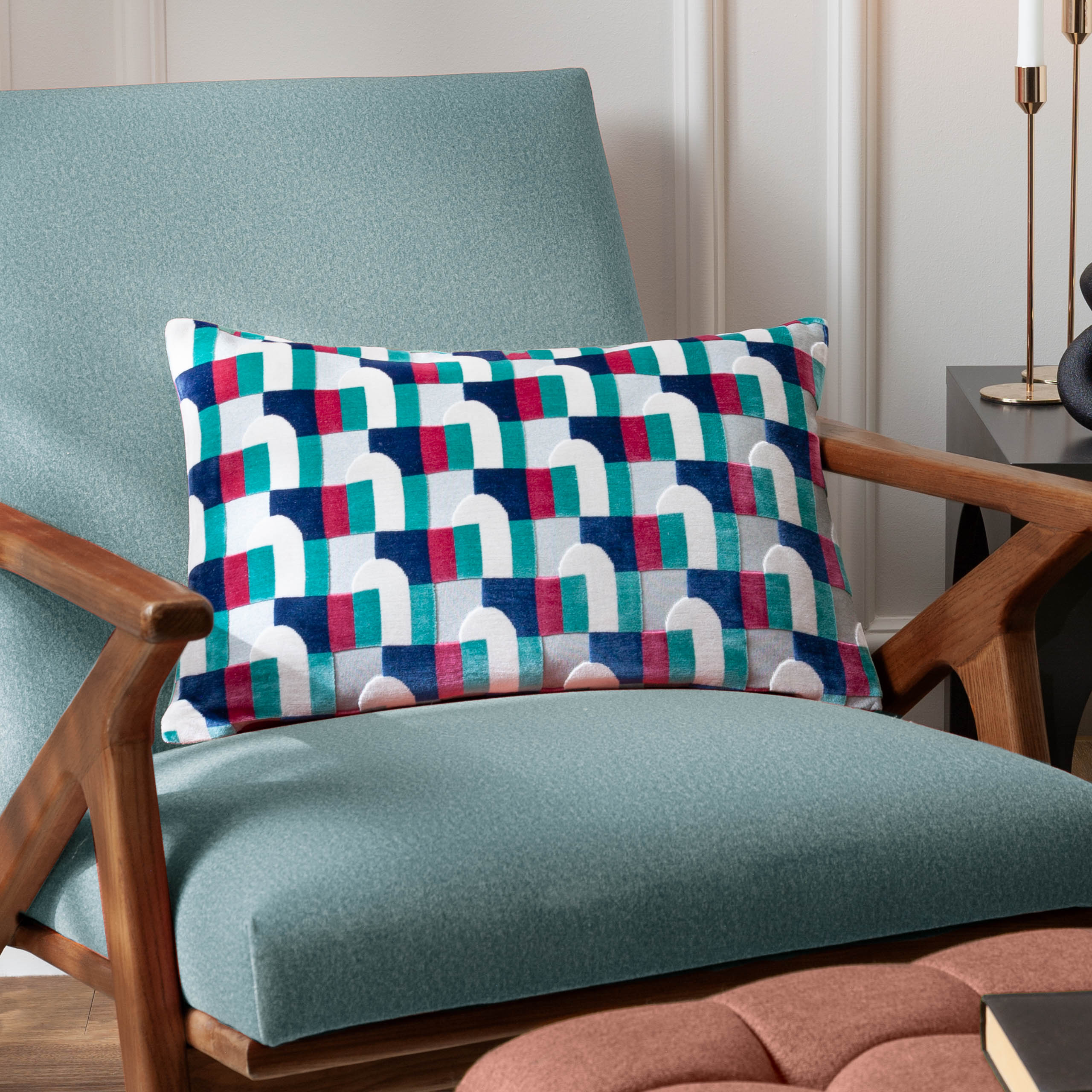 Keela Cut Velvet Cushion