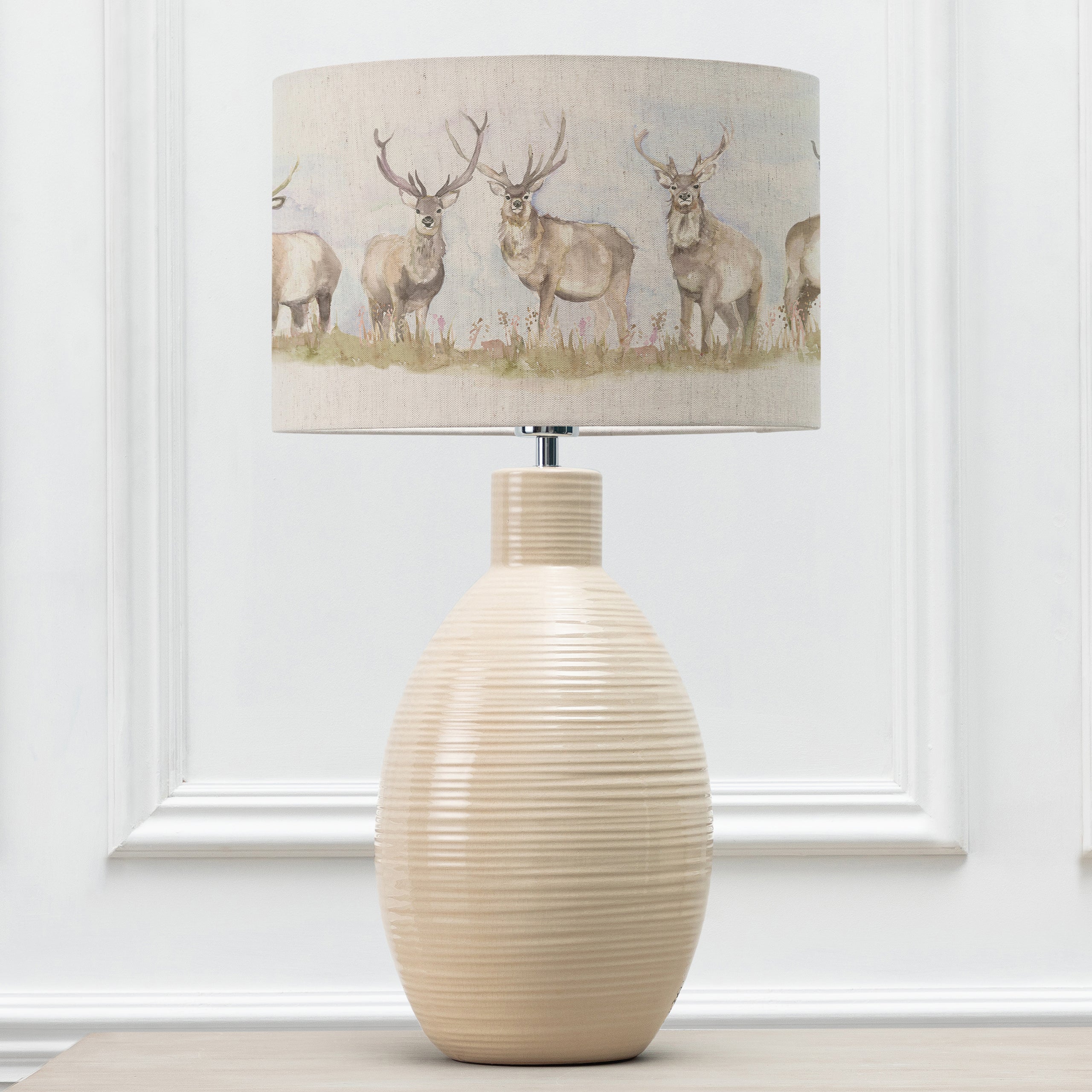 Moorland Stag Eva & Epona Complete Table Lamp