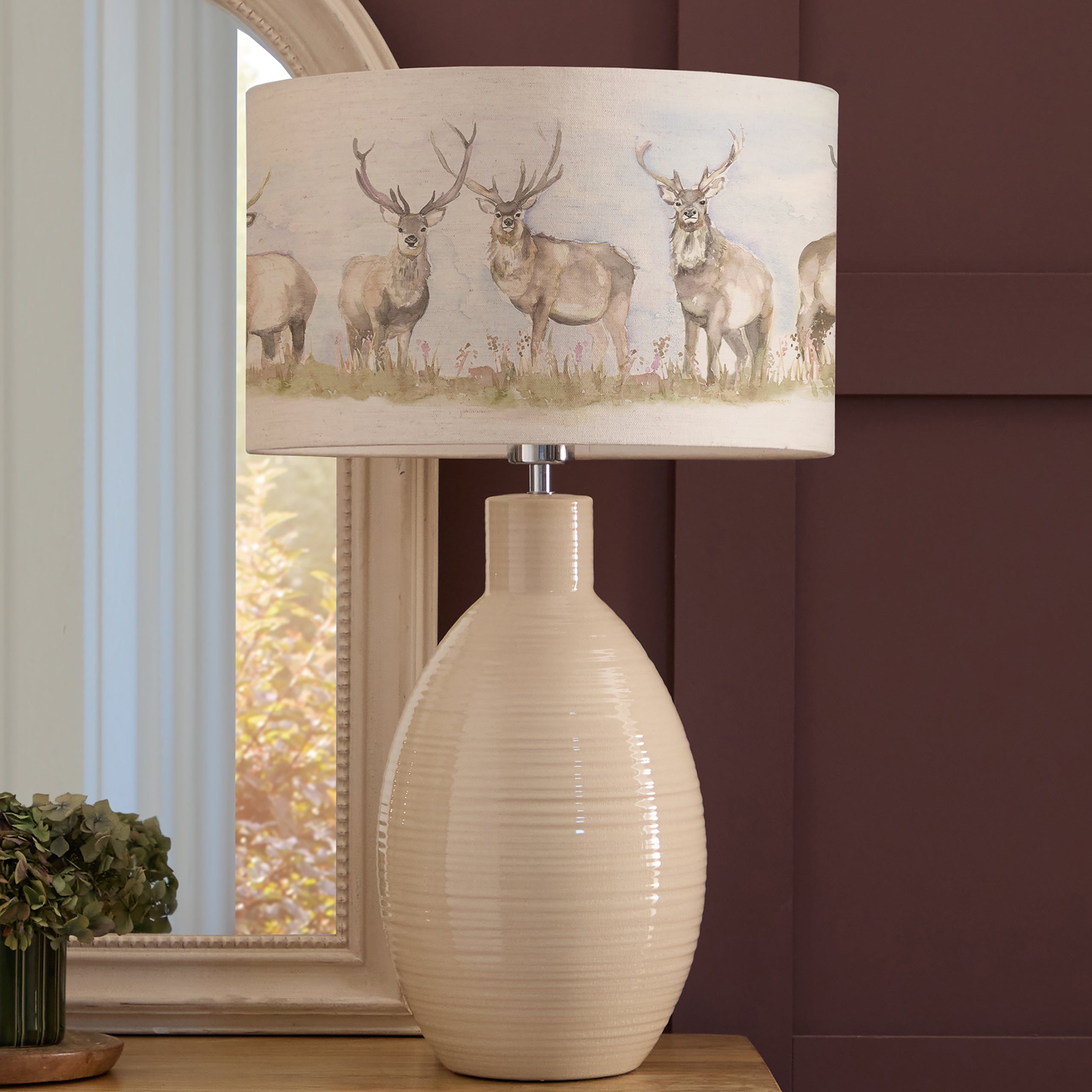 Moorland Stag Eva & Epona Complete Table Lamp