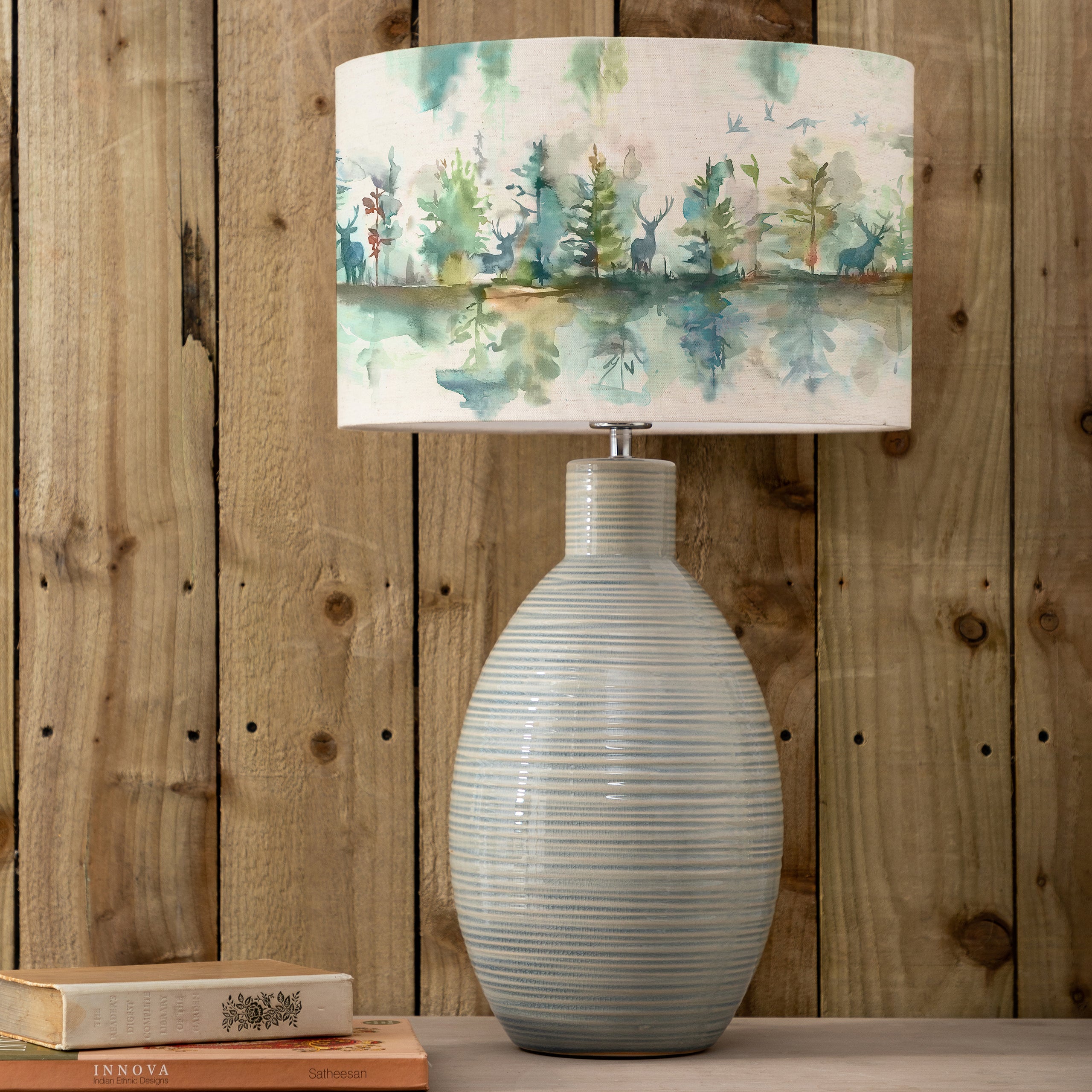 Wilderness Eva & Epona Complete Table Lamp